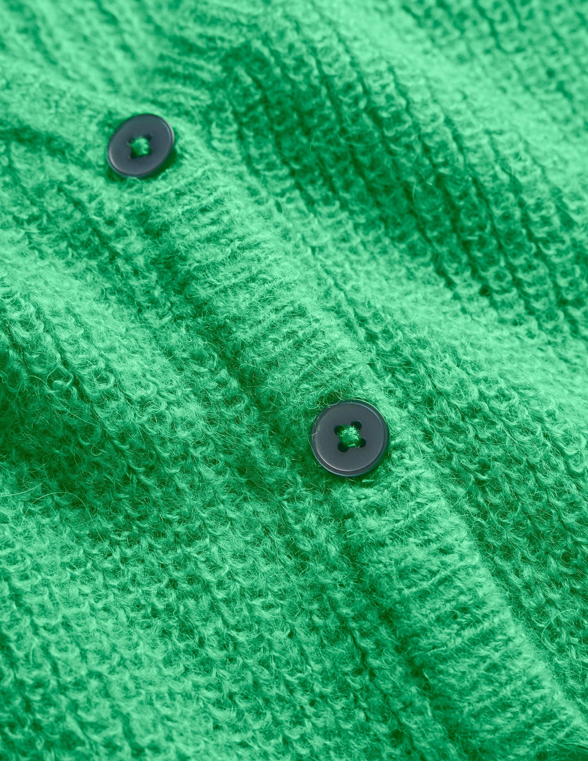 Flauschiger Cardigan mit kurzem Schnitt-Hellgrün - Image 6