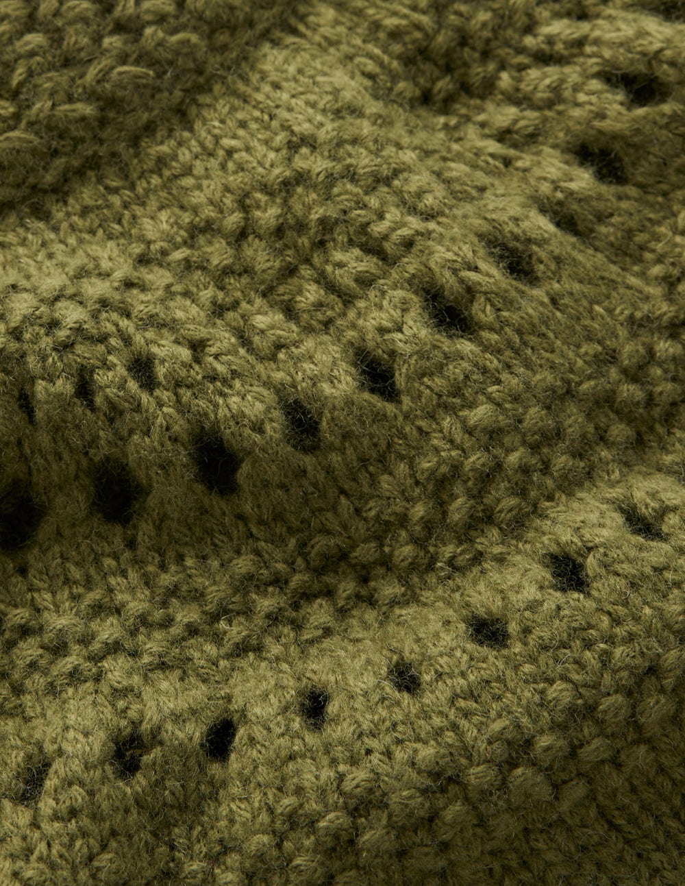 Flauschiger Grobstrickpullover-Waldgrün - Image 6
