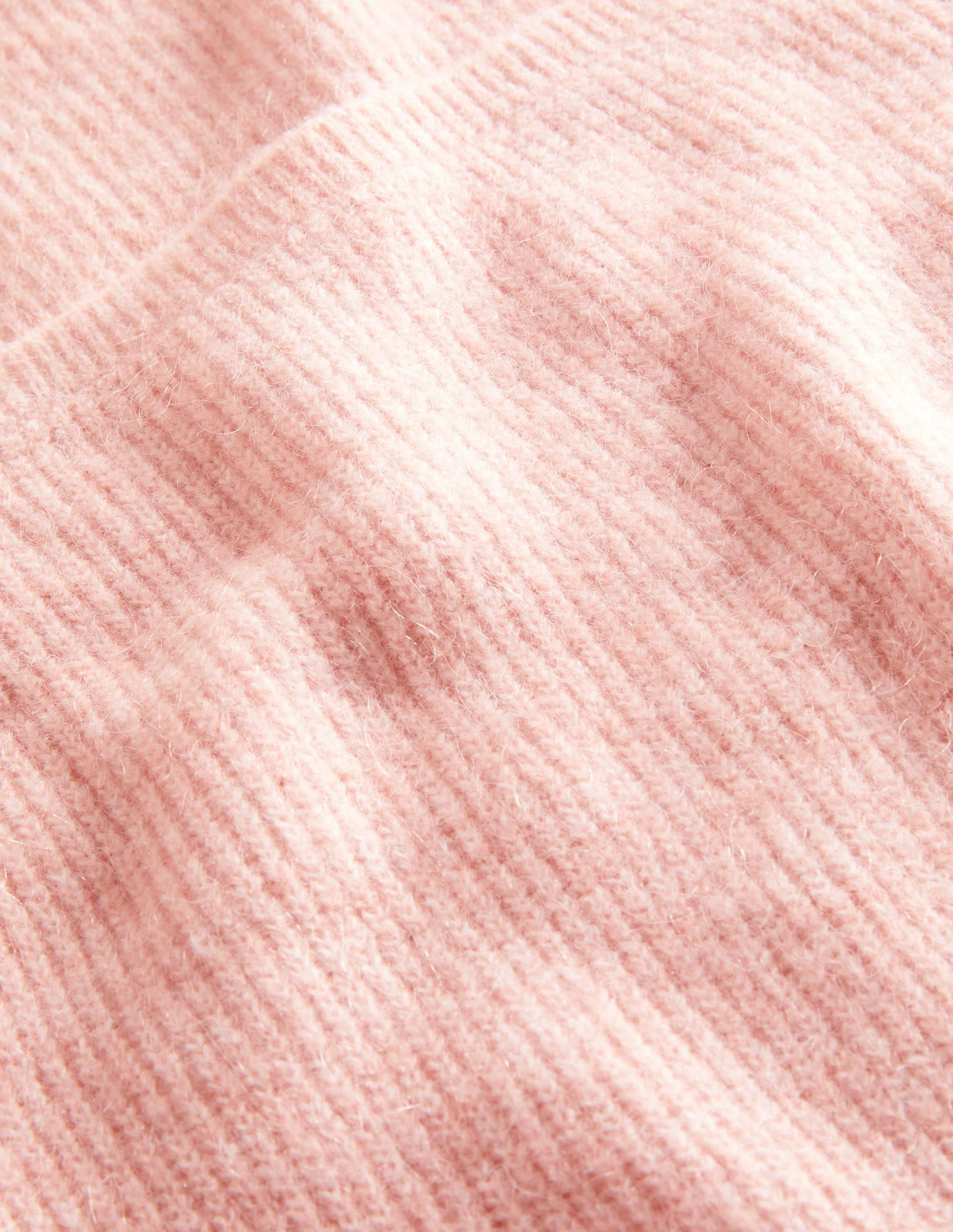 Flauschiger Pullover mit eckigem Ausschnitt-Eisrosa - Image 7