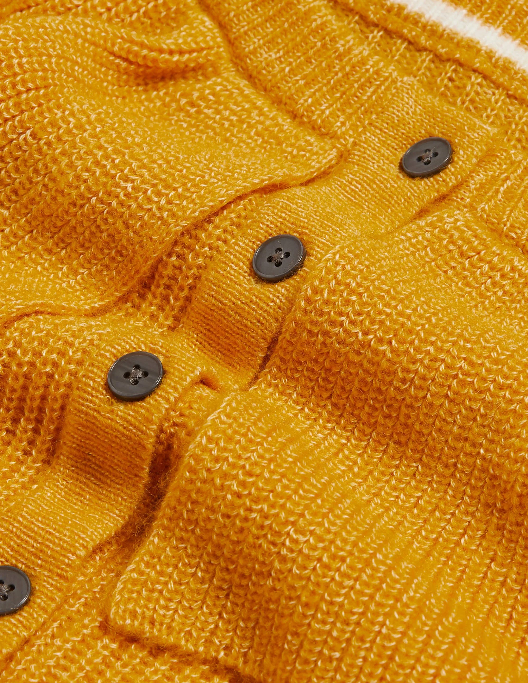Flauschiger Pullover mit Rüschenkragen-Sonnengelb - Image 7
