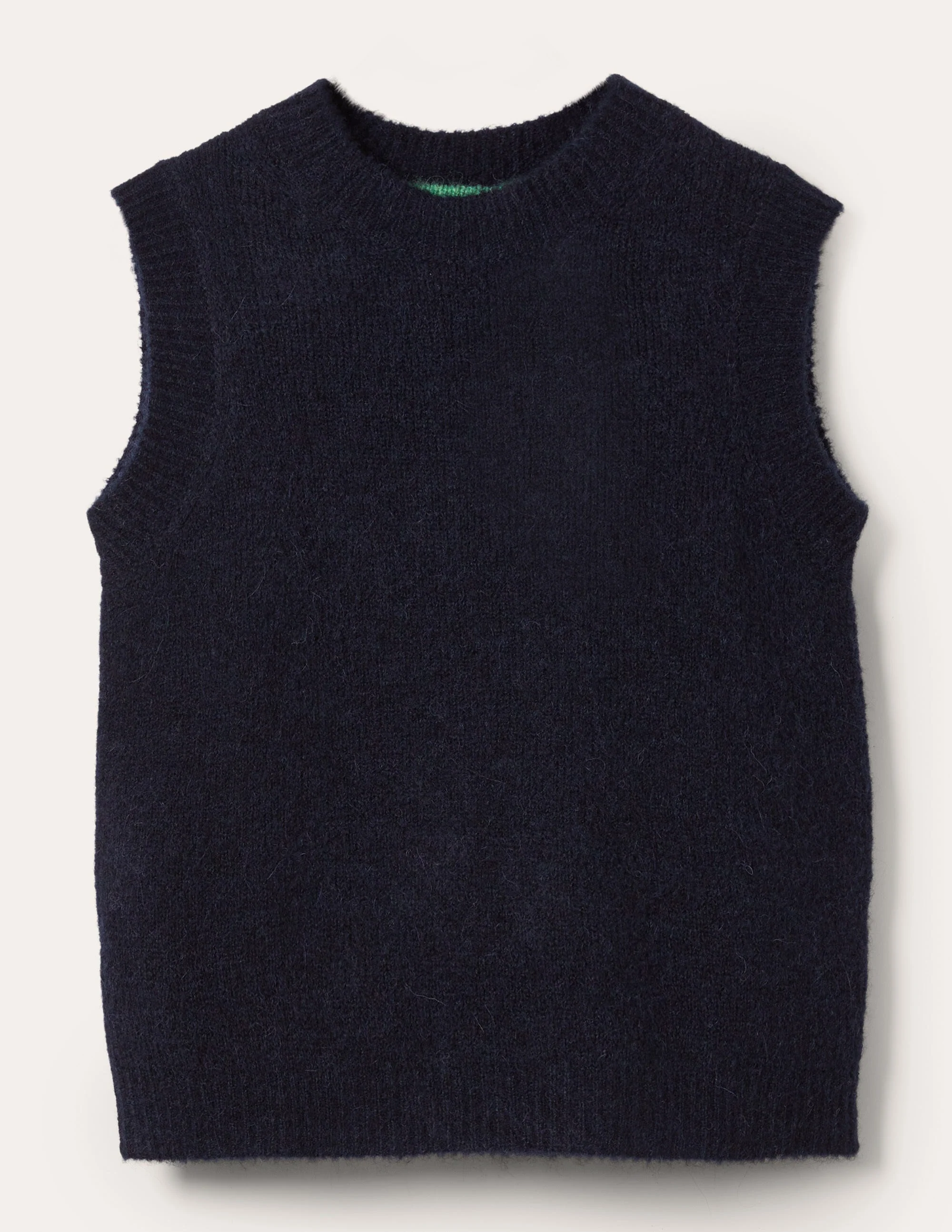 Flauschiger Pullunder-Marineblau - Image 5