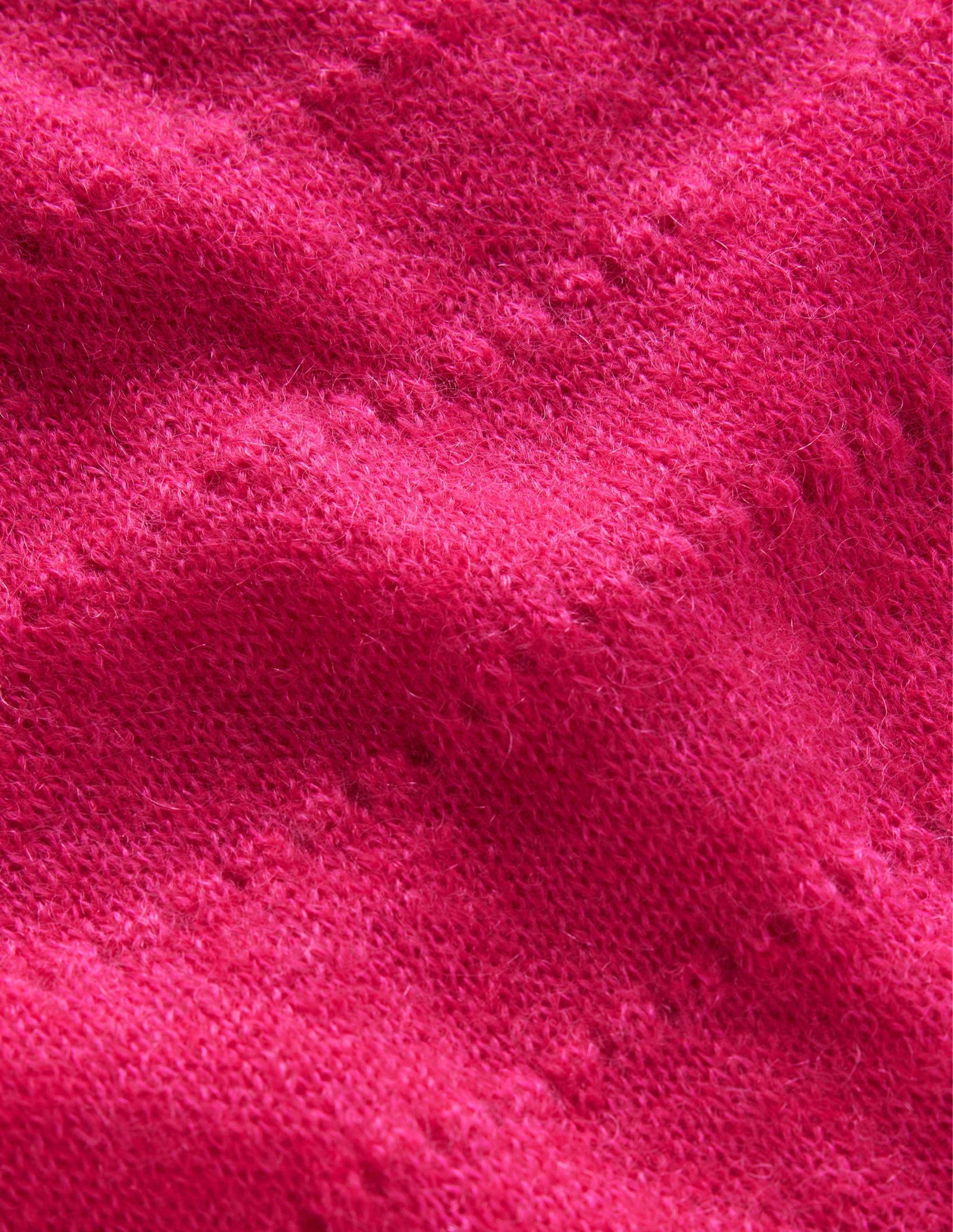Flauschiger, texturierter Pullover-Kräftiges Rosa - Image 6
