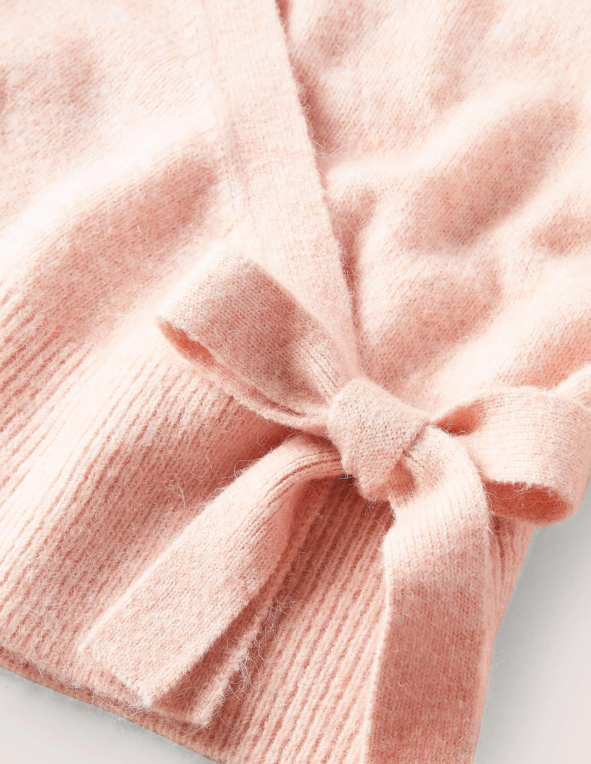 Flauschiger Wickel-Cardigan-Eisrosa - Image 9