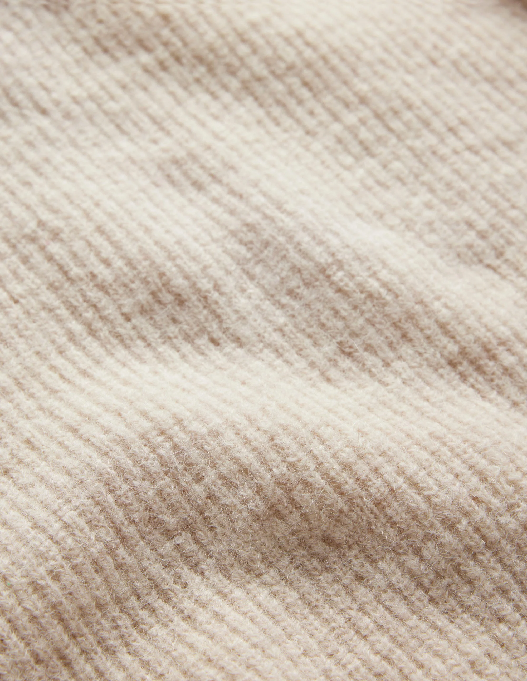 Flauschiges Rippstrick-T-Shirt-Seilbraun - Image 7