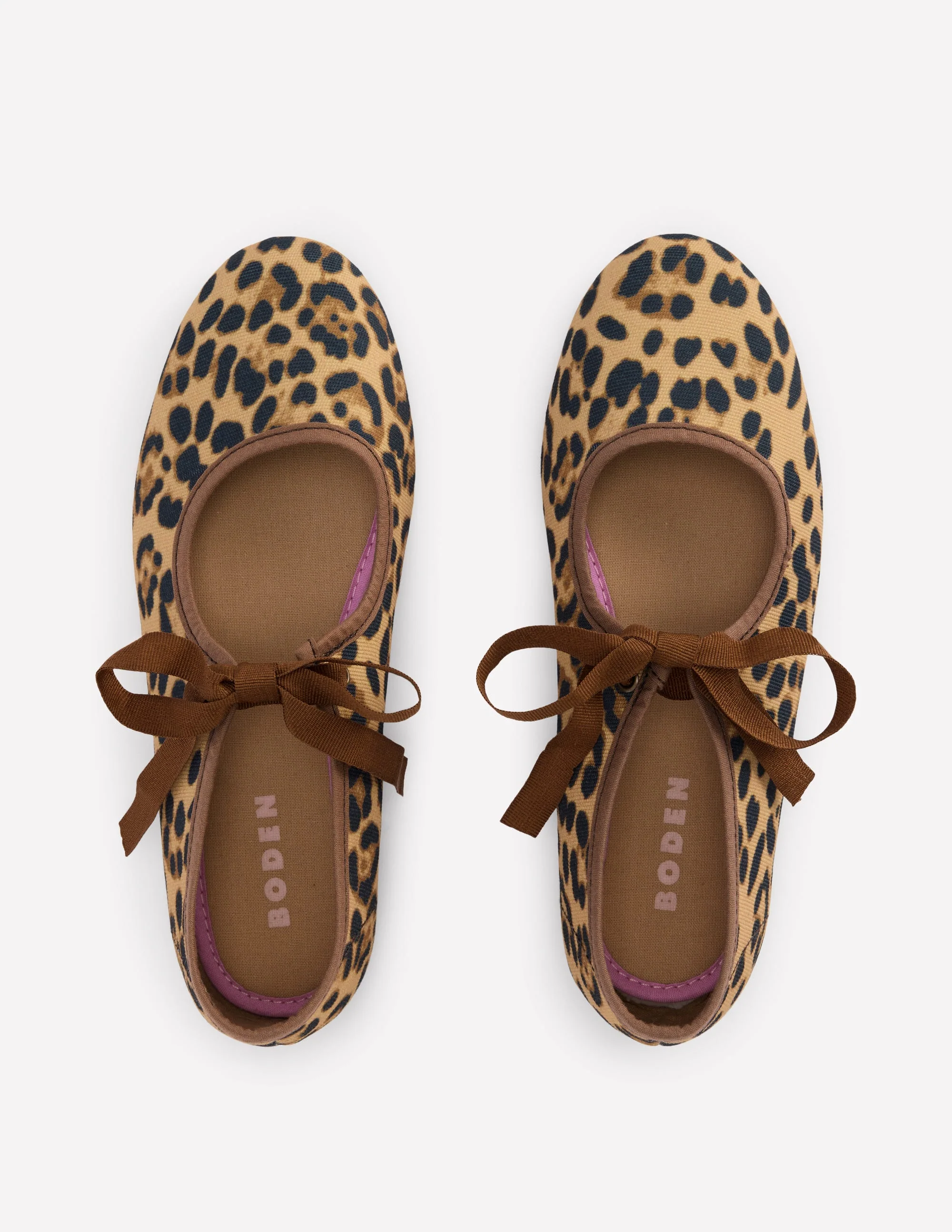 Flexible Mary Janes zum Schnüren-Mohair, Leopardenmuster - Image 6