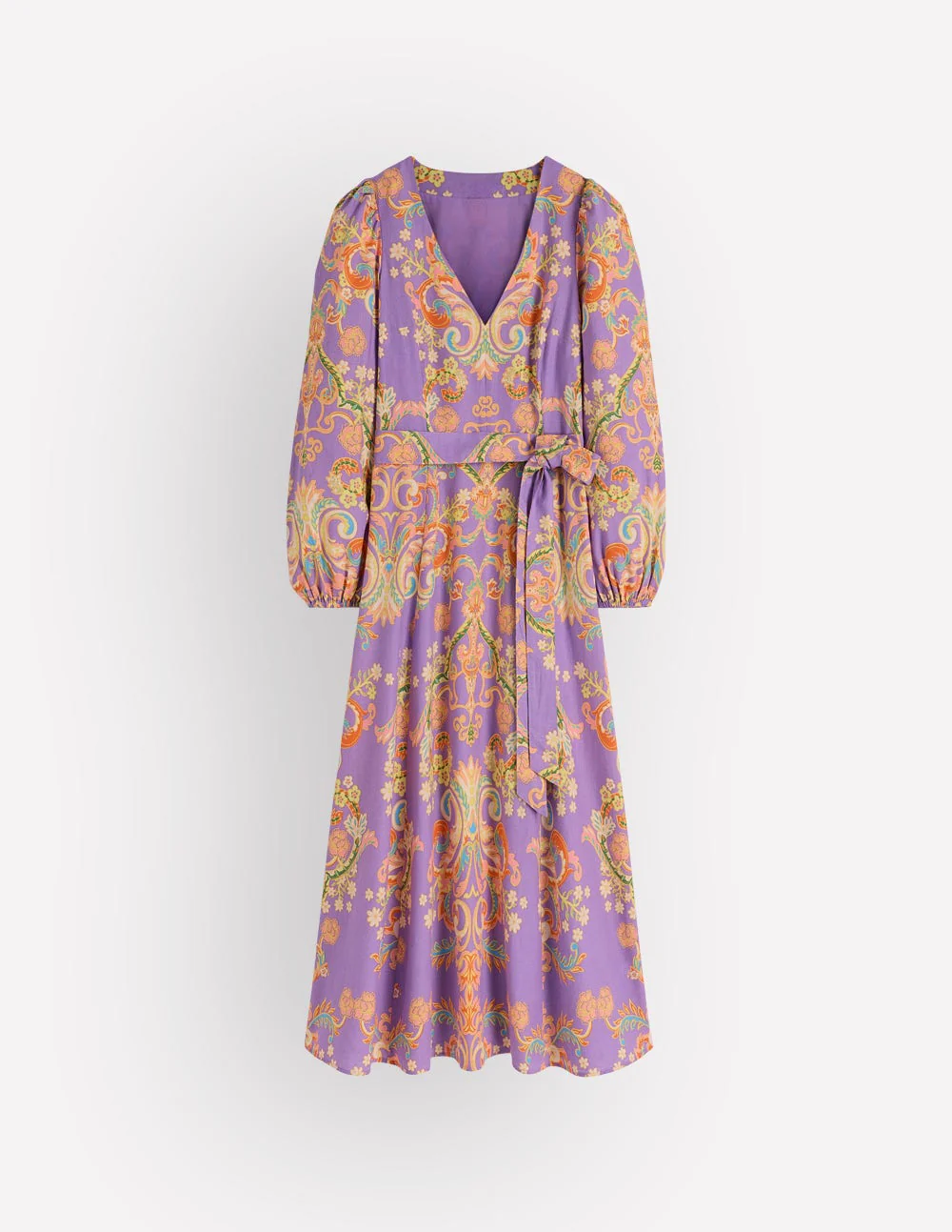 Florence Kleid aus Leinenmischgewebe-Bunt Bezaubernder Blumenstrauß - Image 6