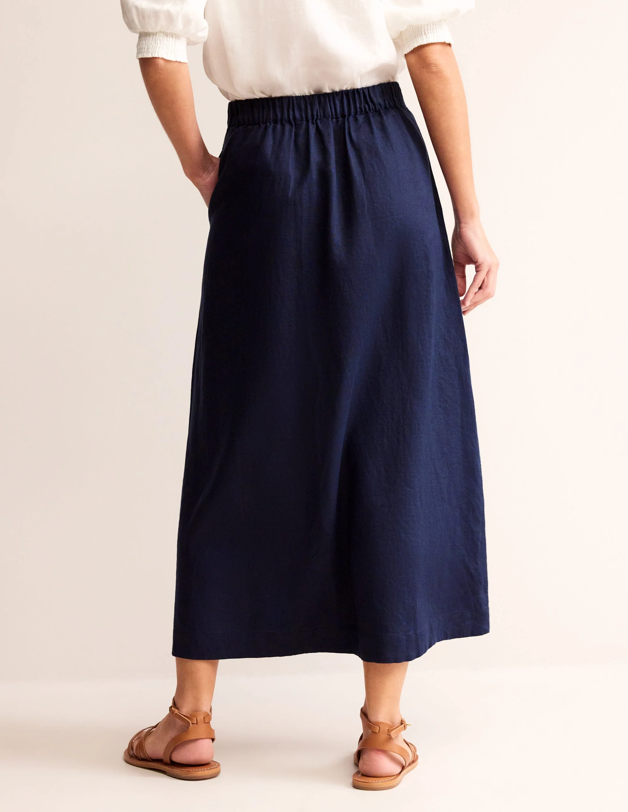 Florence Leinenrock-Aqua Marine Marl - Image 3