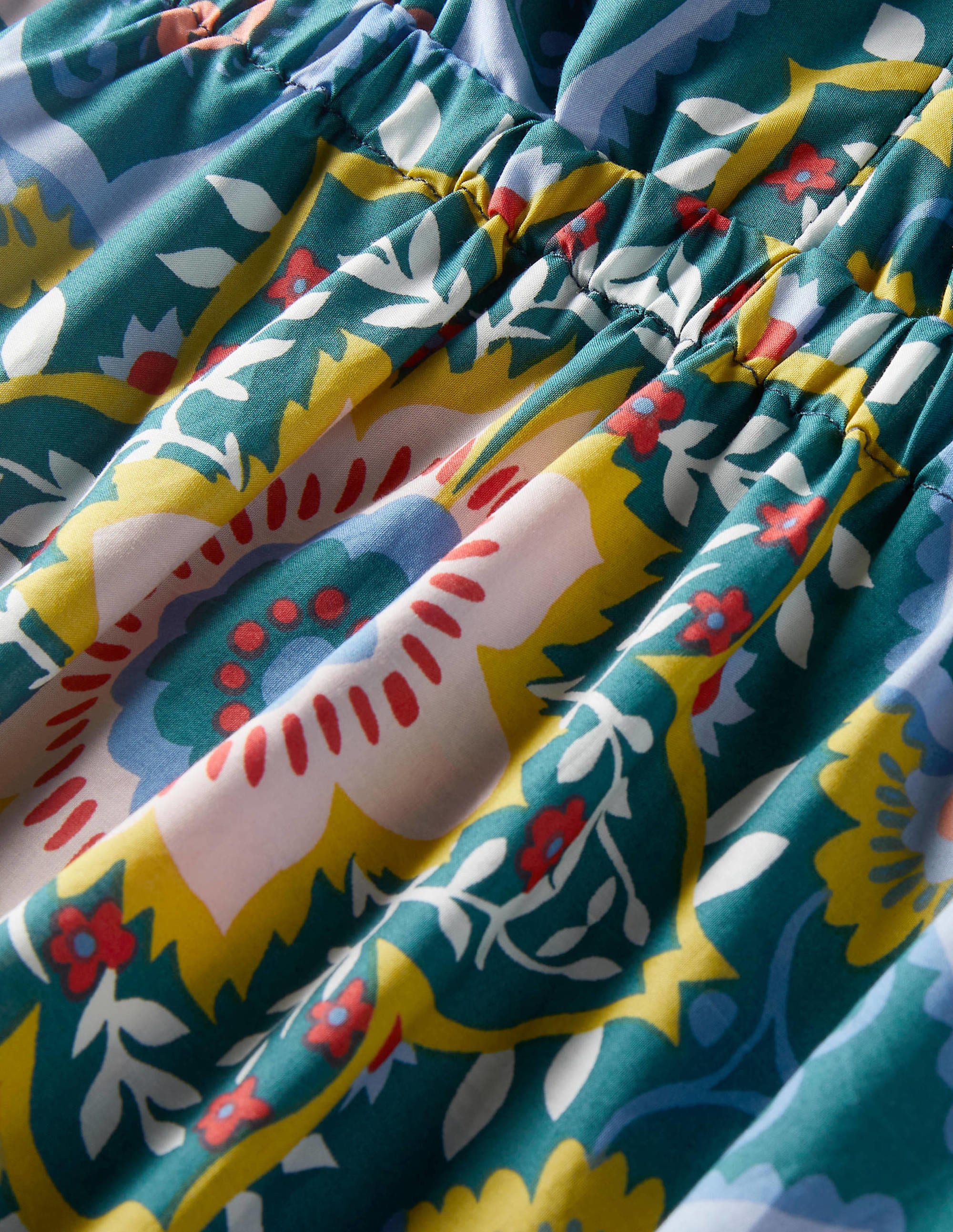 Florence Midikleid mit Cut-out-Details-Chesapeake Bay, Bloomsbury-Muster - Image 8