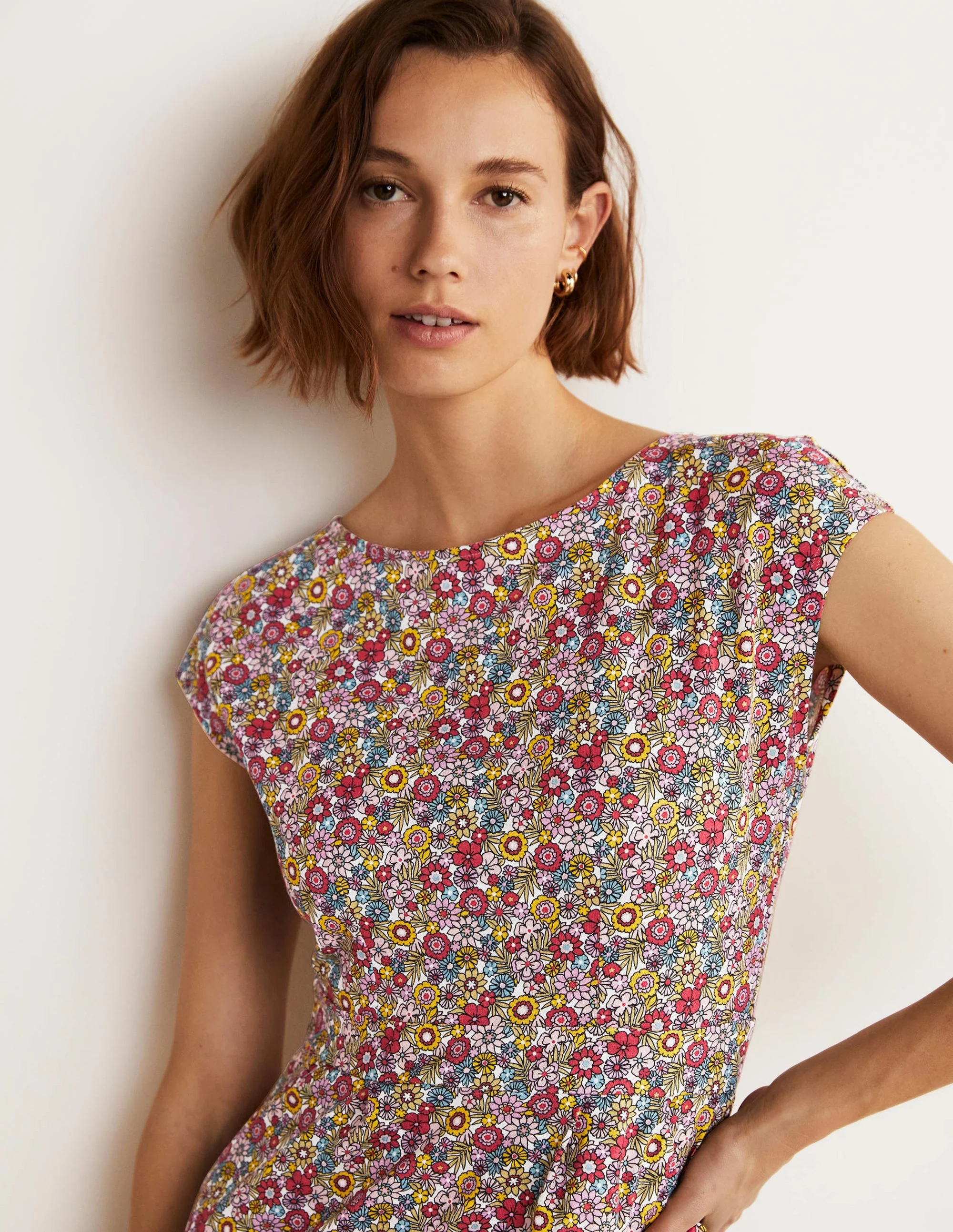 Florrie Jerseykleid-Bunt, Blütengarten - Image 4