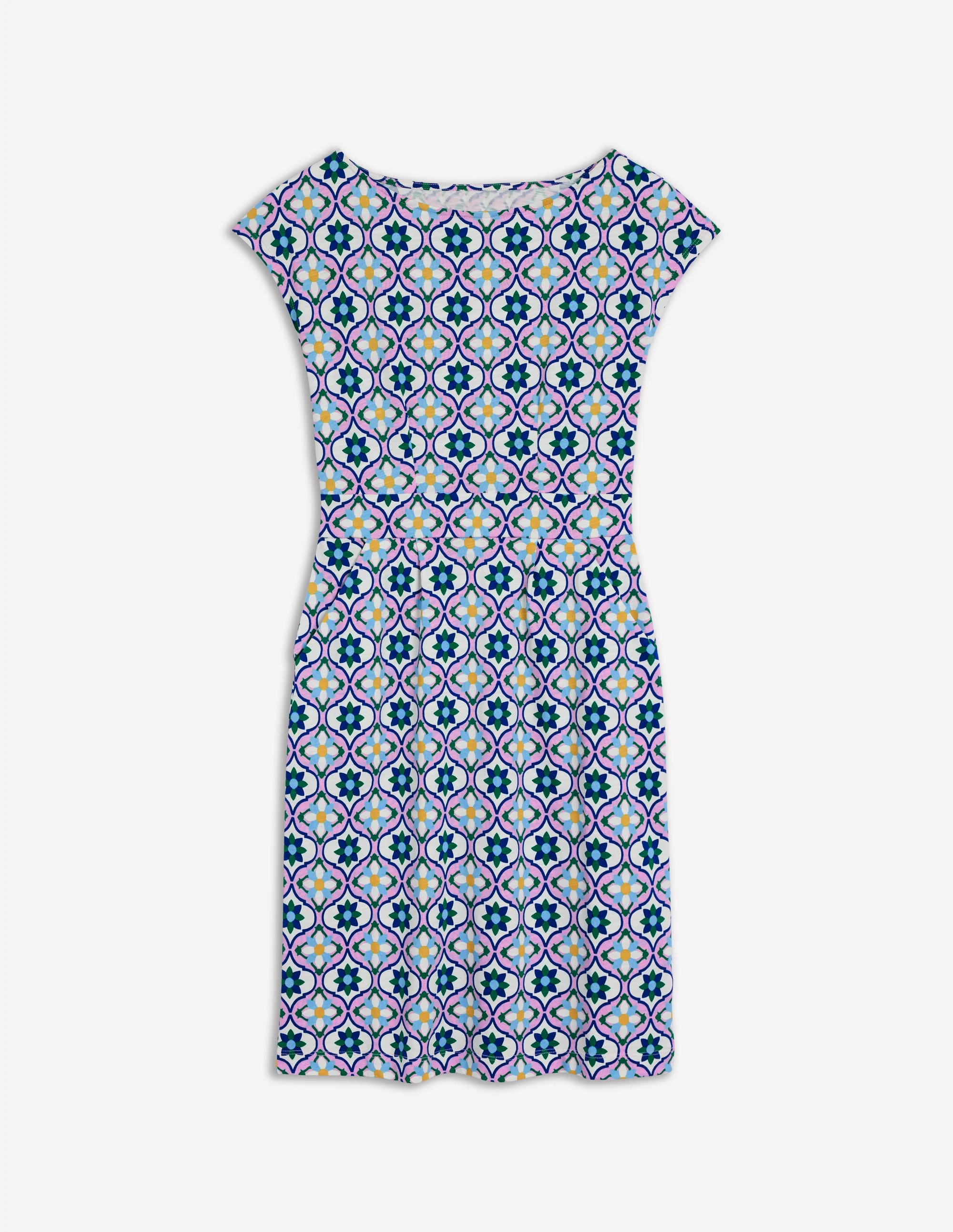 Florrie Jerseykleid-Bunt, Geblümte Kachel - Image 5