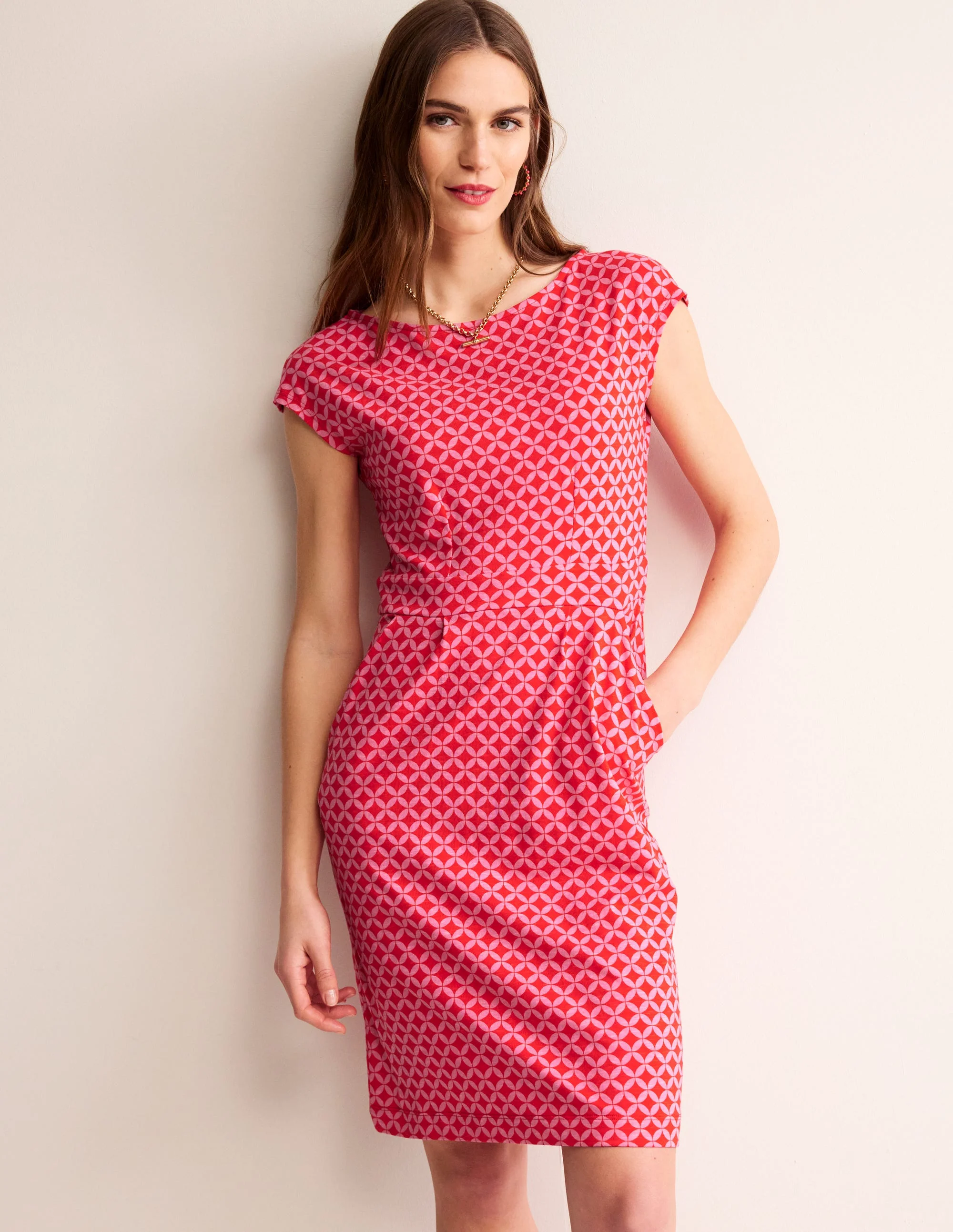 Florrie Jerseykleid-Flammenrot, Diamond Terrace - Image 4