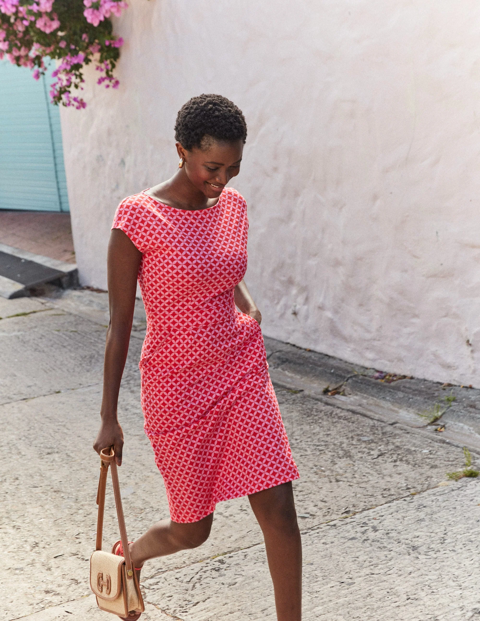 Florrie Jerseykleid-Flammenrot, Diamond Terrace - Image 5