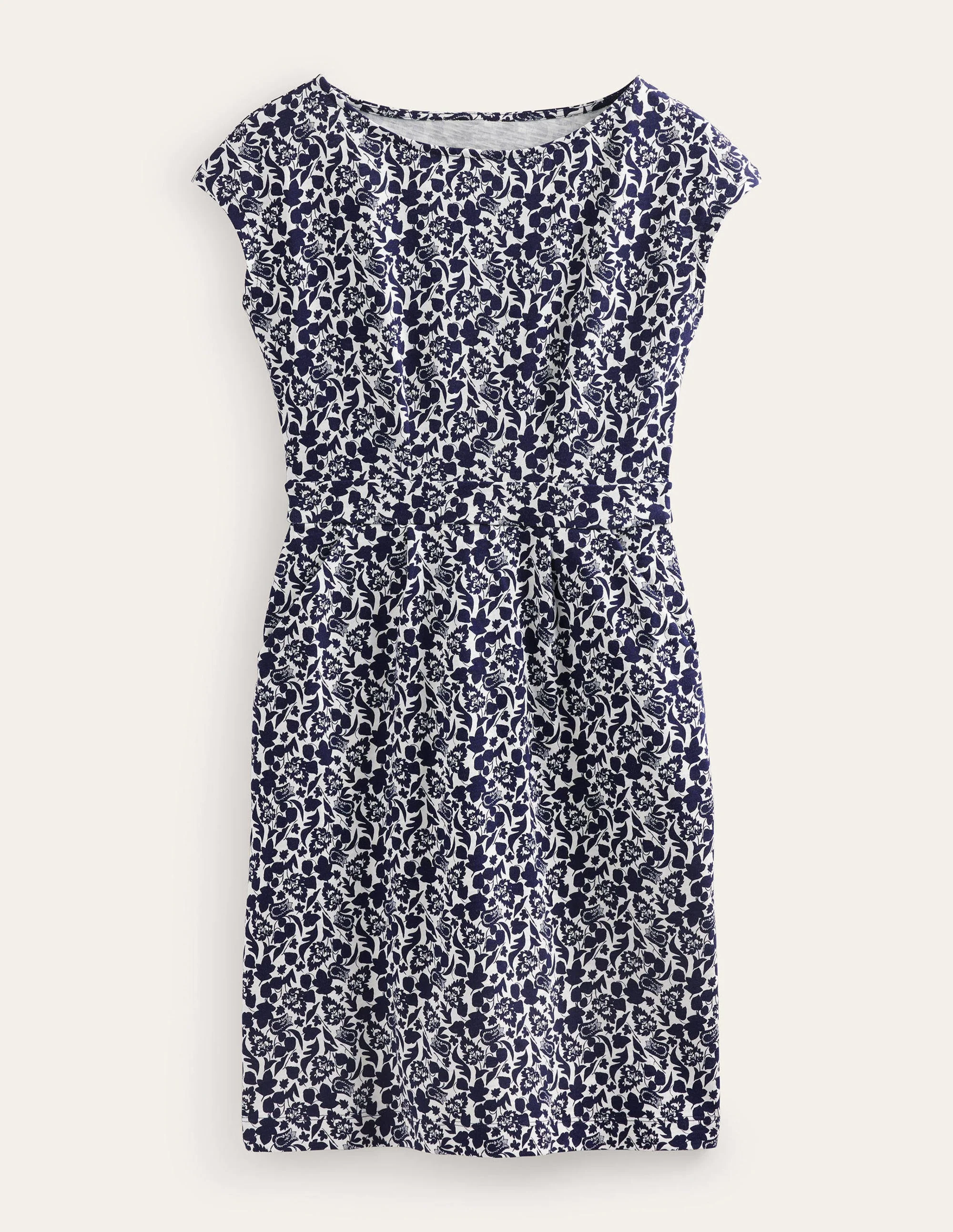 Florrie Jerseykleid-Französisches Marineblau, Tulpenblüte - Image 7