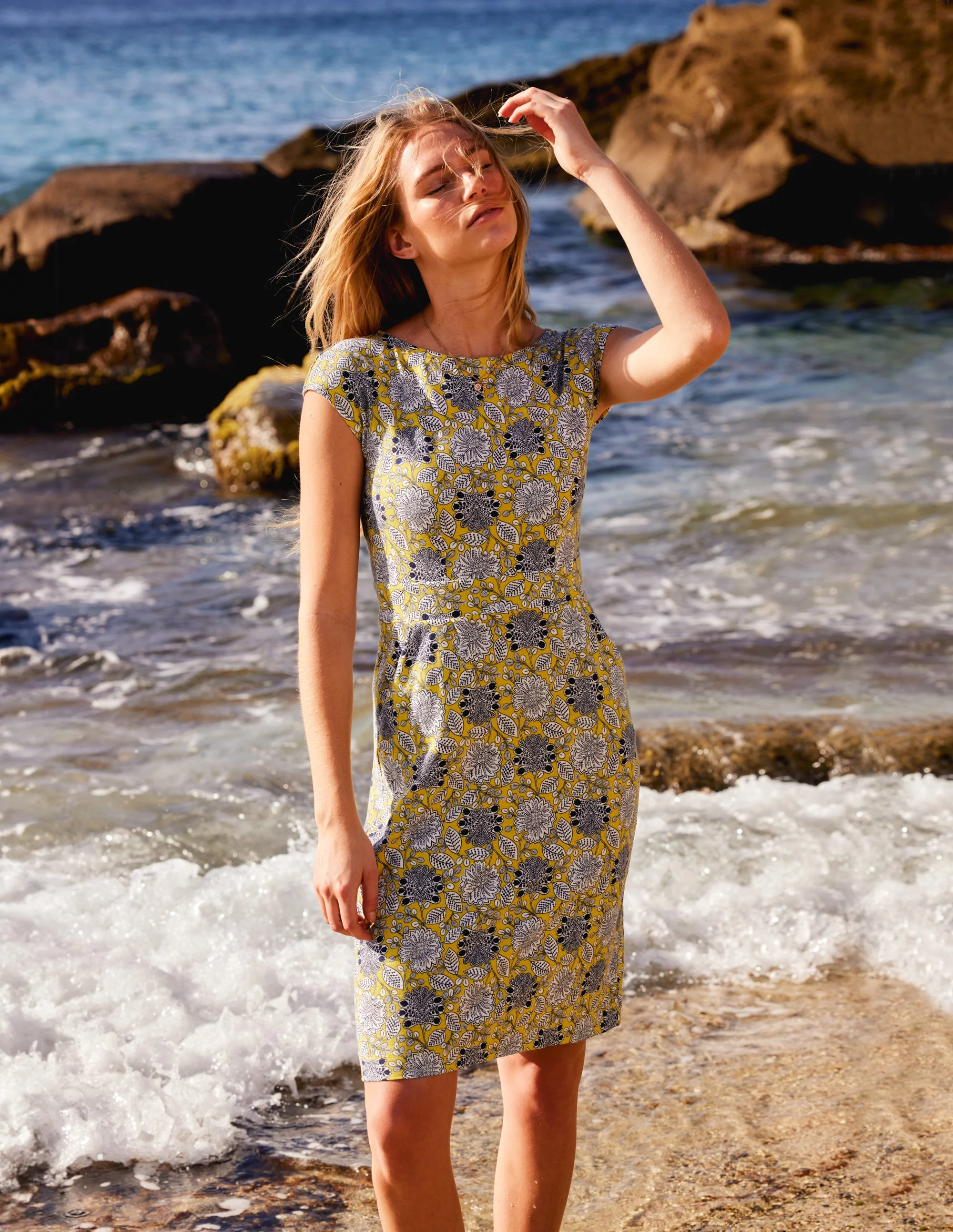 Florrie Jerseykleid-Maracuja, Gardenia Swirl - Image 5