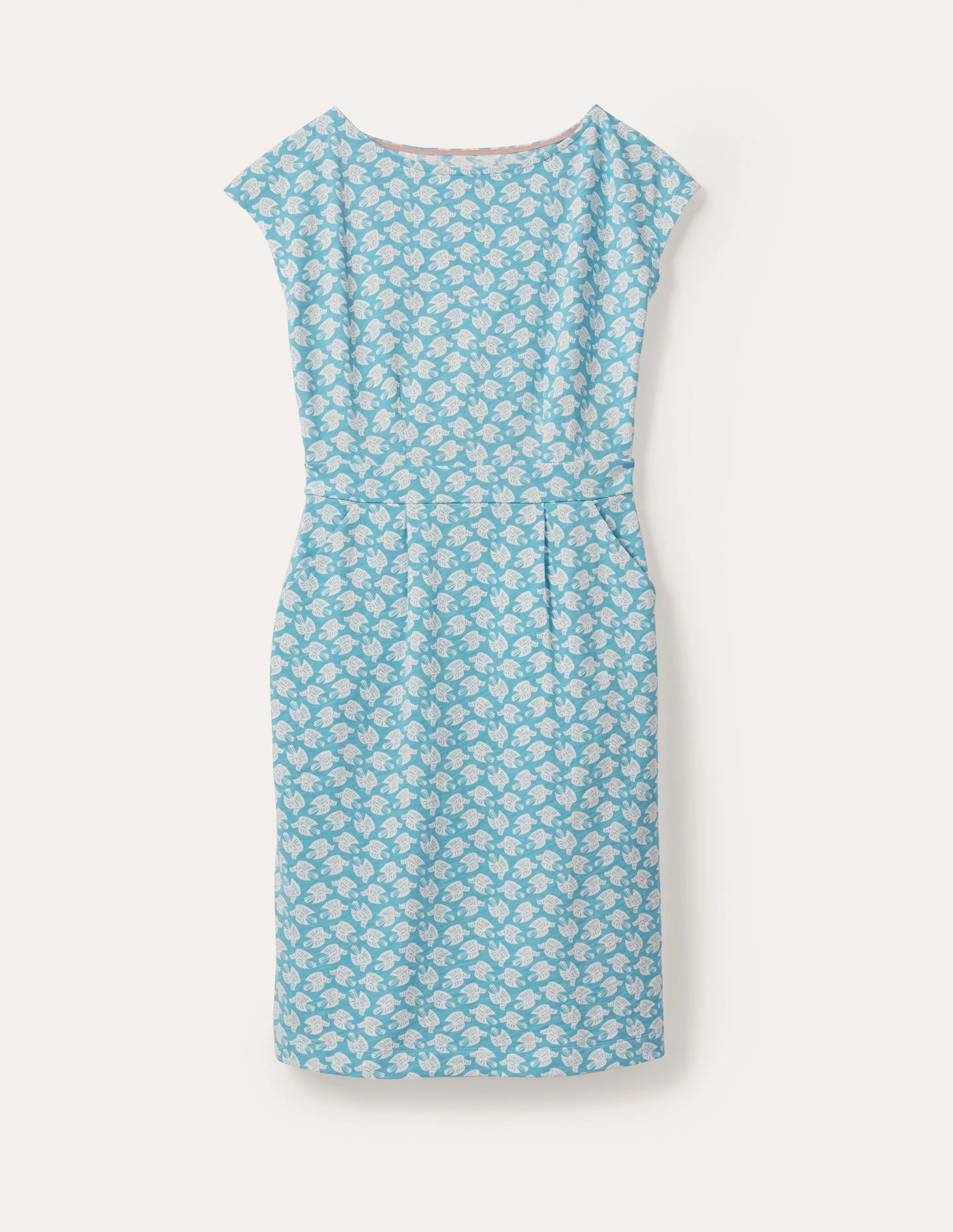 Florrie Jerseykleid-Morgendämmerungsblau, Vogelkacheln - Image 6