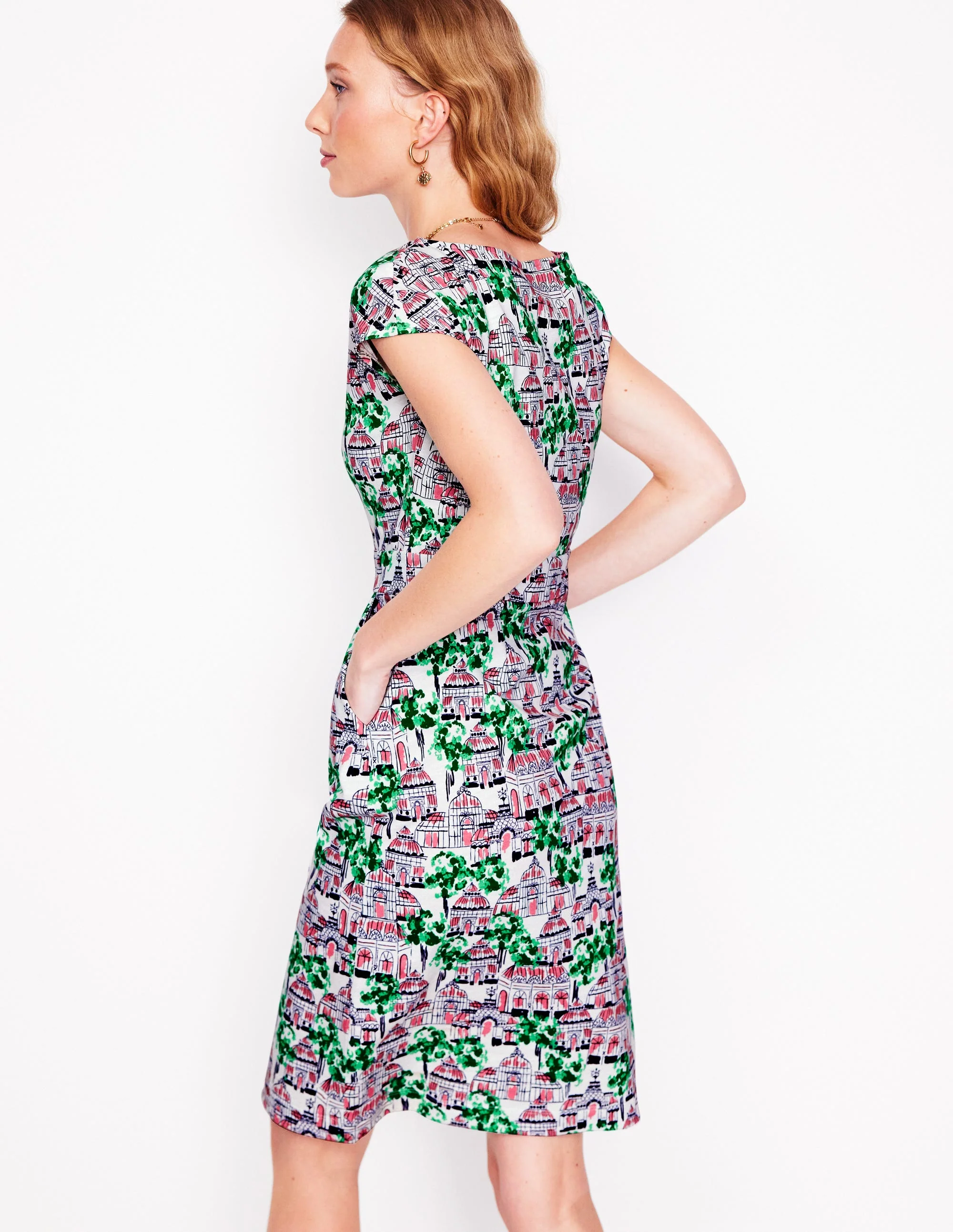 Florrie Jerseykleid-Naturweiß, Botanisches Gewächshaus - Image 3