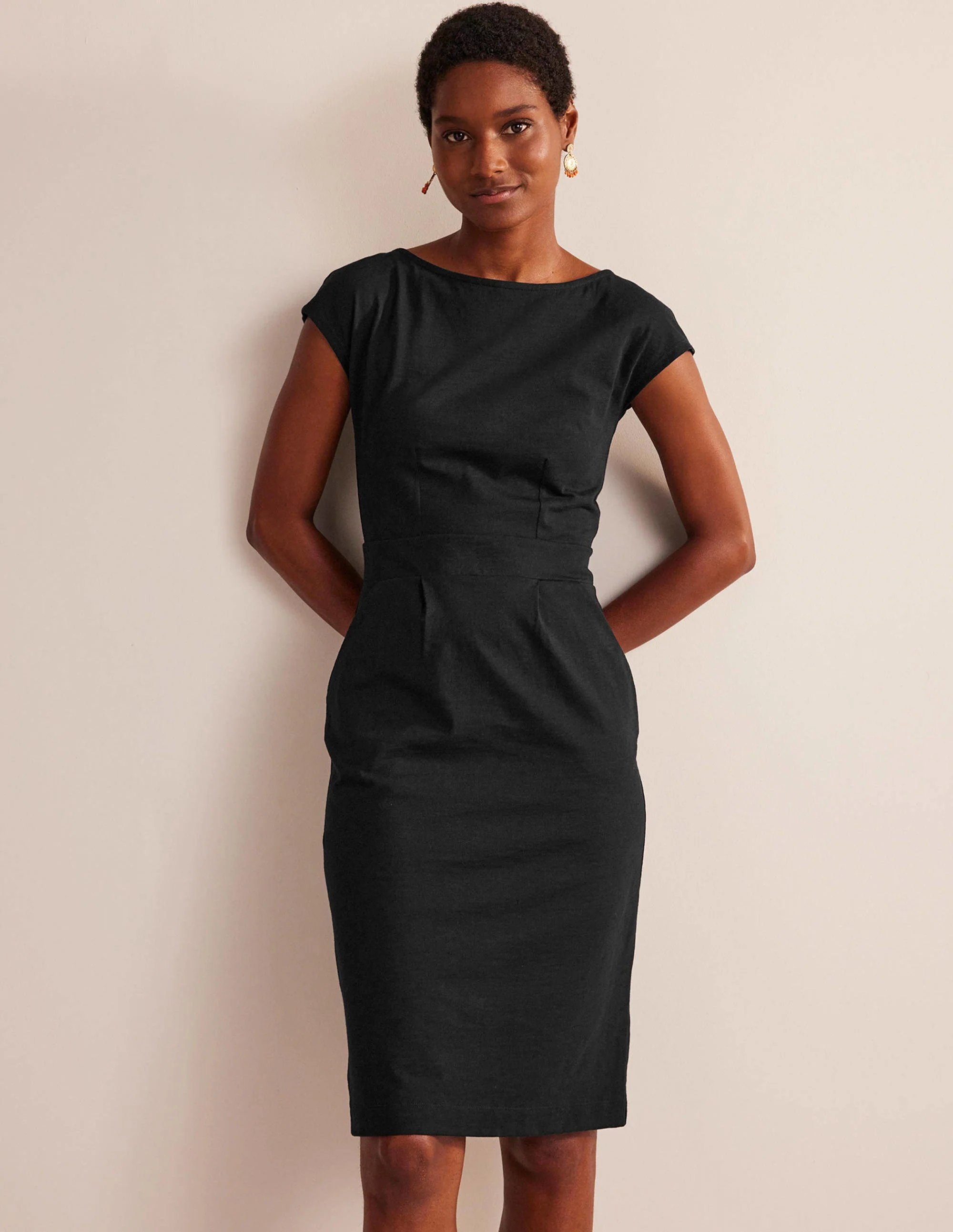 Florrie Jerseykleid-Schwarz