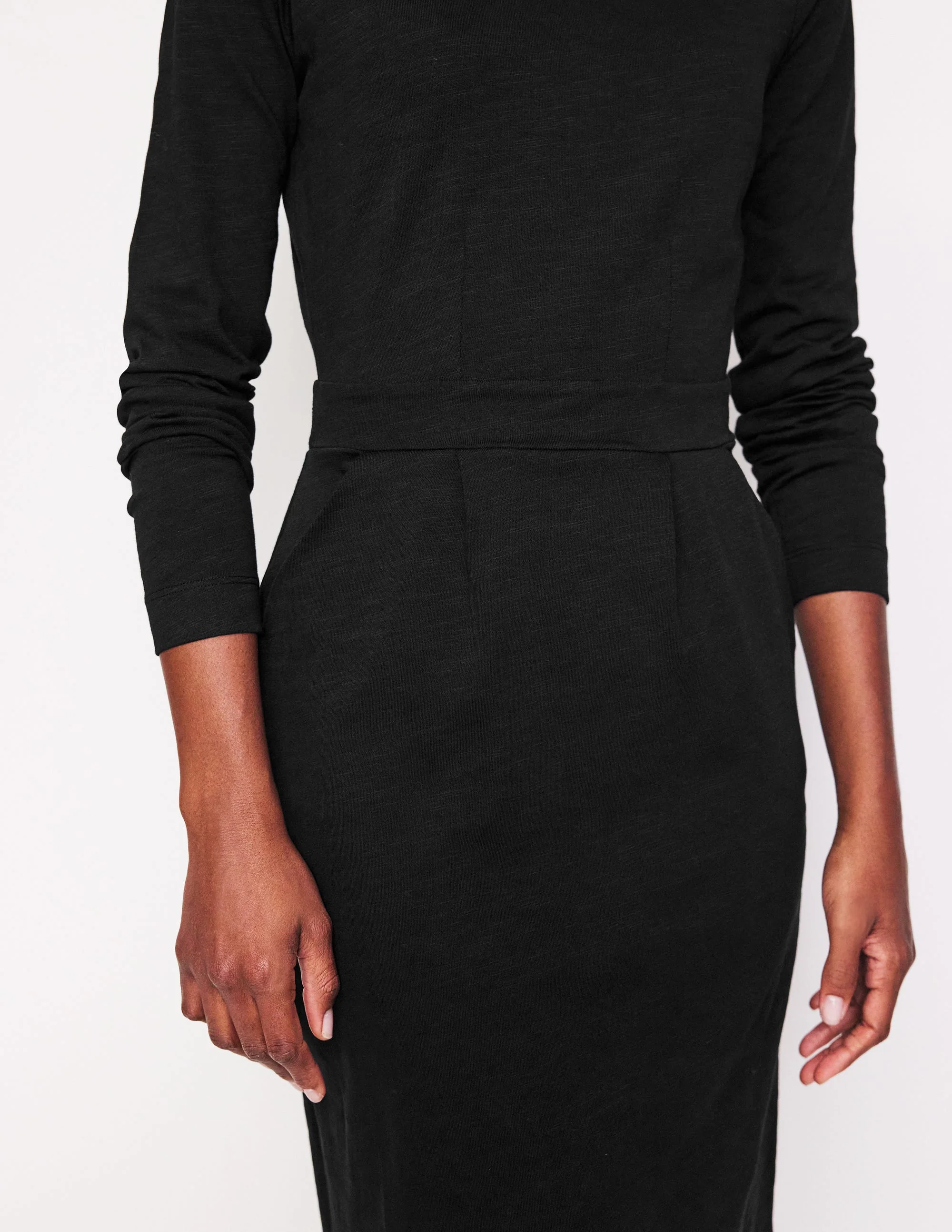 Florrie Langärmeliges Kleid-Schwarz - Image 2
