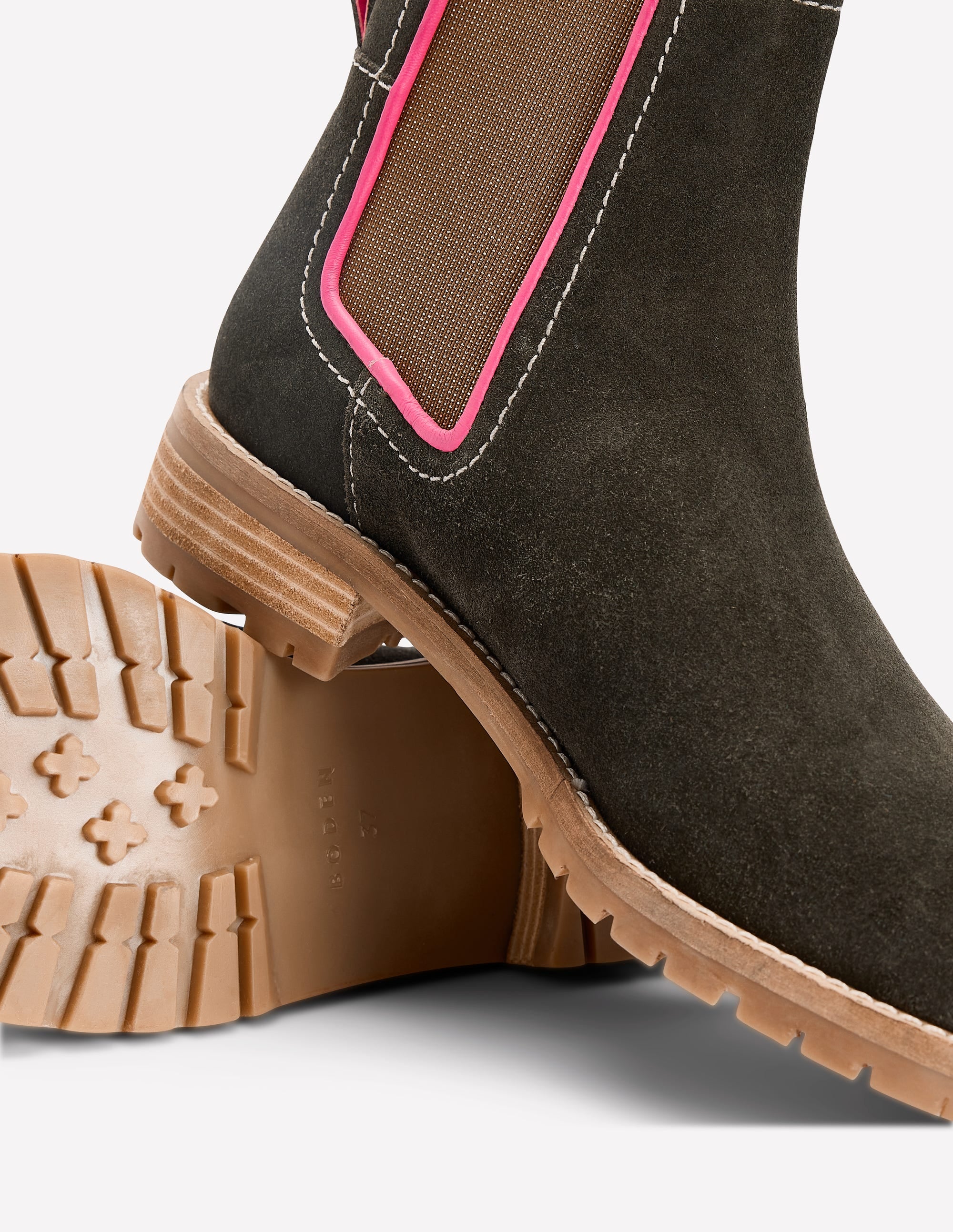 Freya Chelsea-Stiefel-Dunkles Moosgrün - Image 4