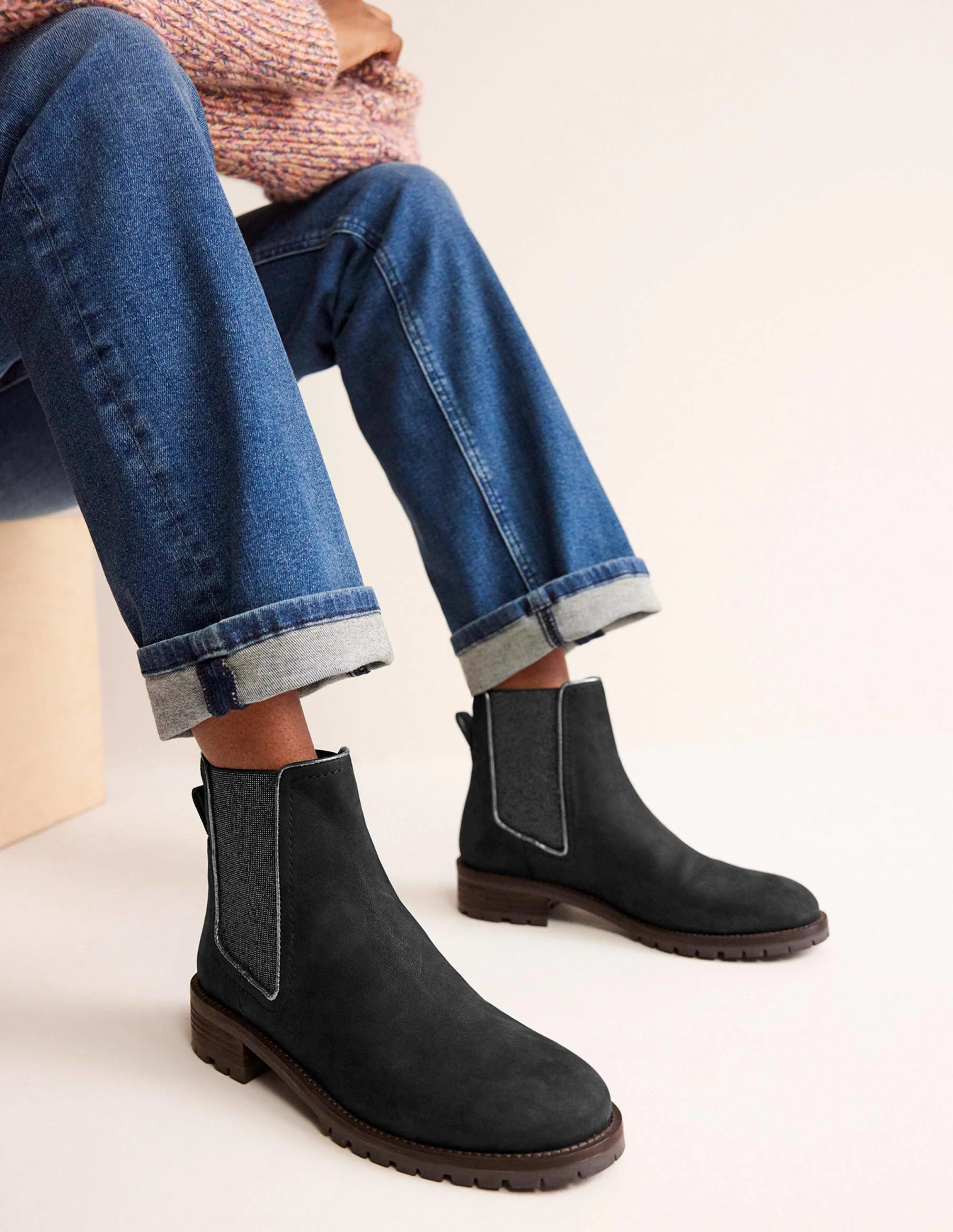 Freya Chelsea-Stiefel-Schwarz