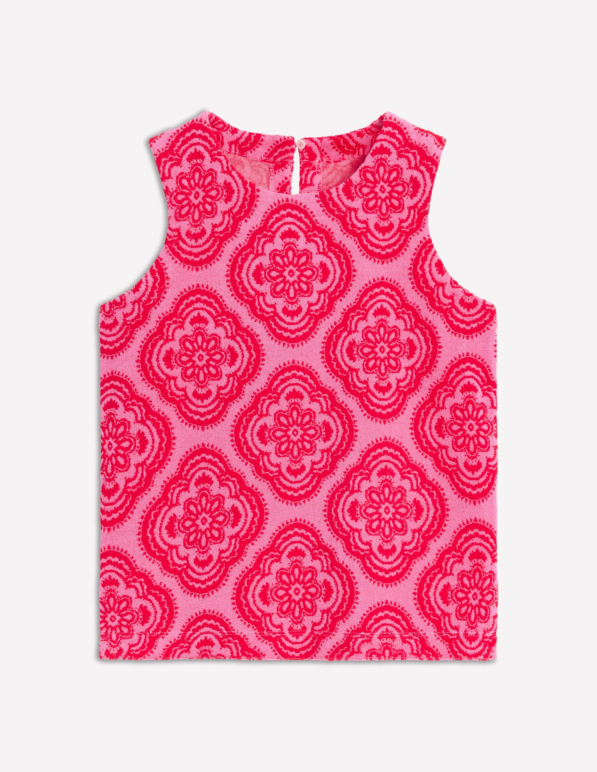 Frottee-Top-Rosa Rose, Botanic Blush-Motiv - Image 6