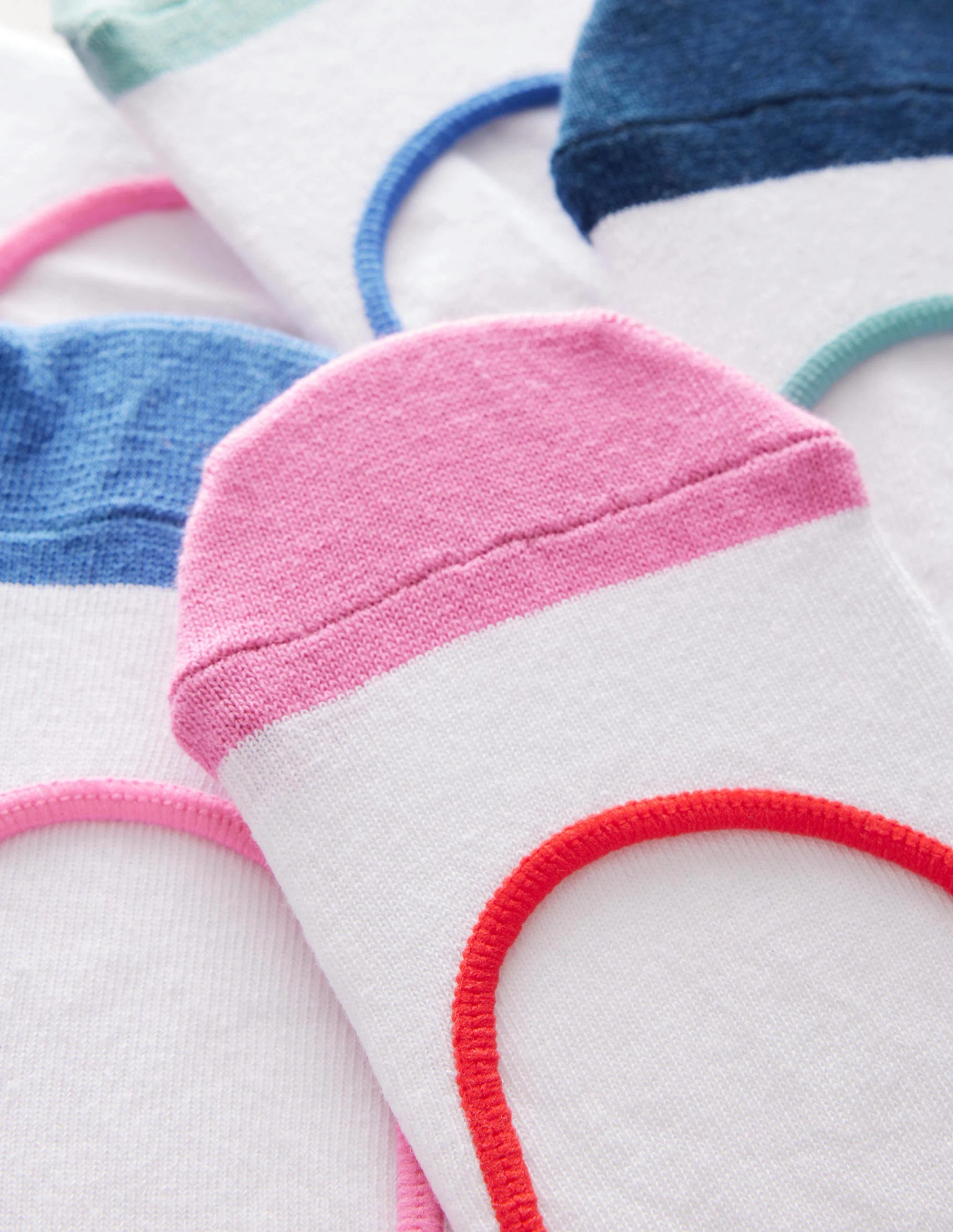 Füßlinge im 5er-Pack-Bunt, Blockfarben - Image 2