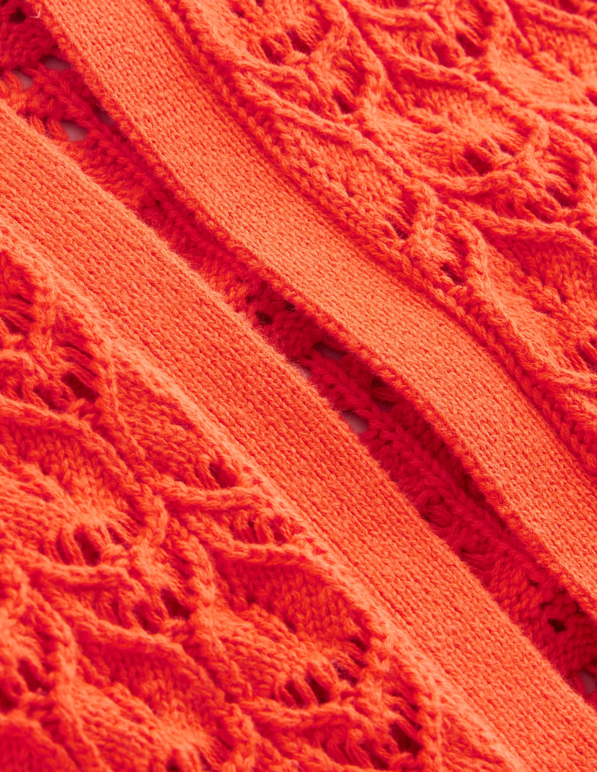 Gehäkelte Strickjacke-Mandarinenorange - Image 6