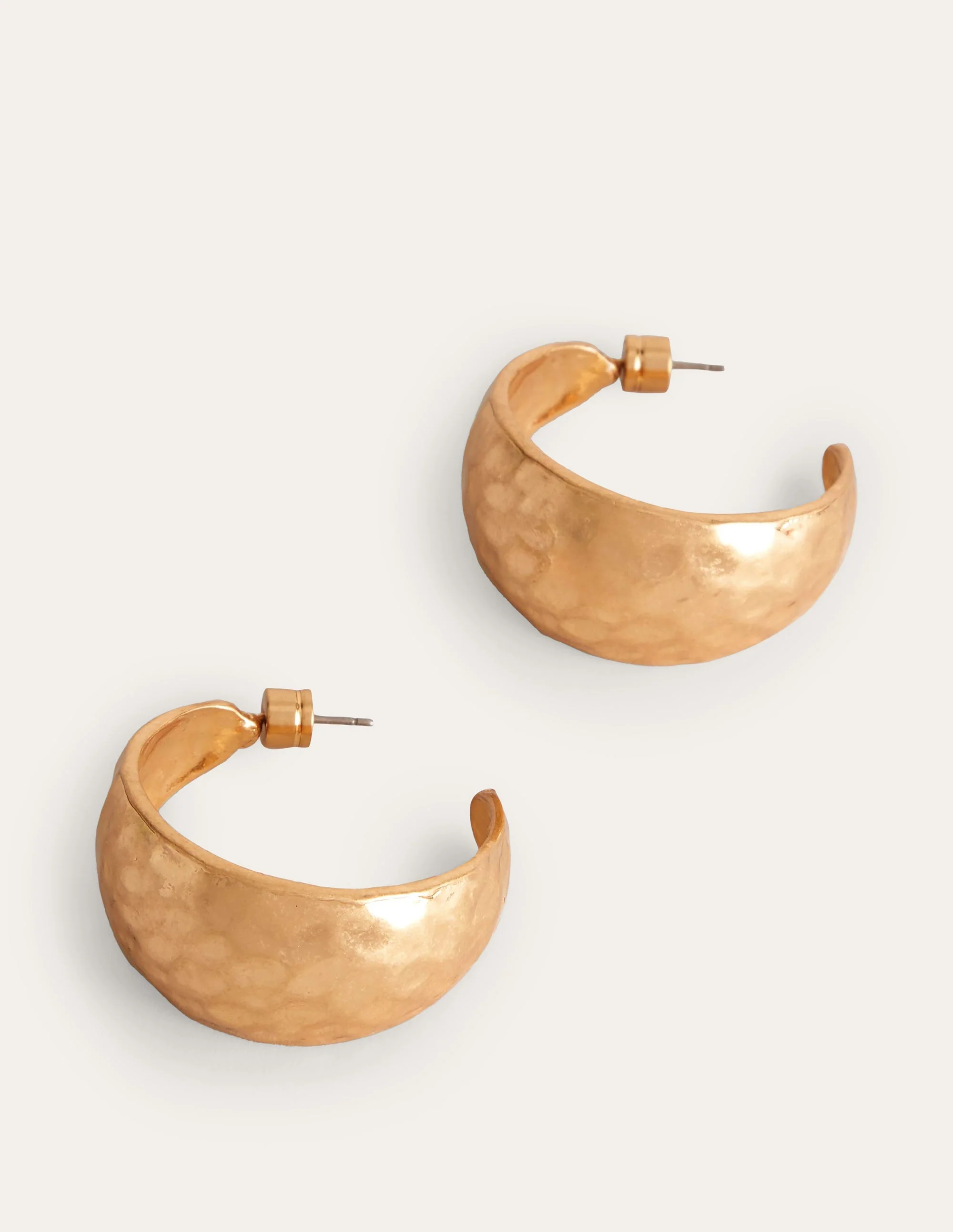 Gehämmerte Creolen-Gold - Image 2