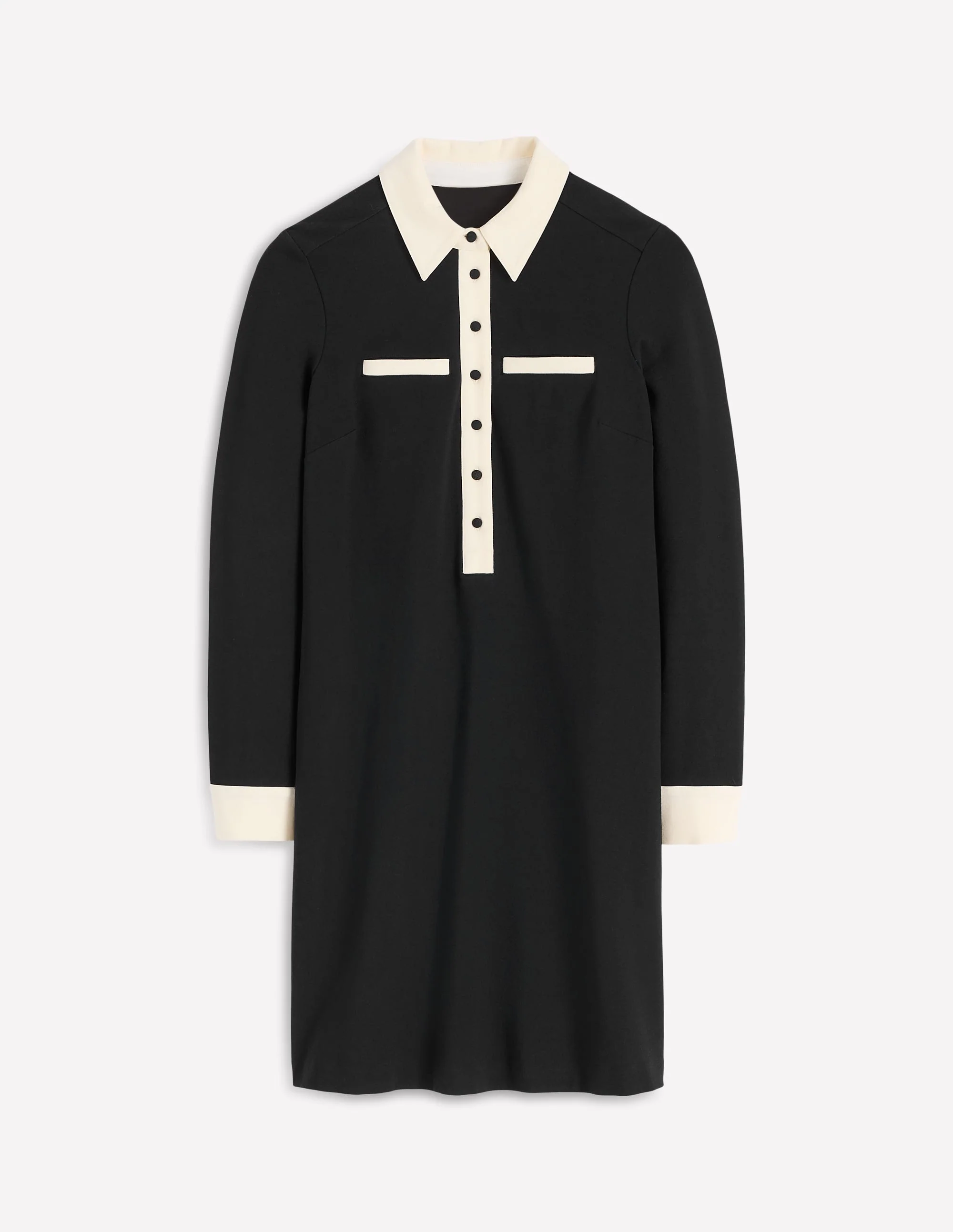 Georgina Ponte-Kleid-Schwarz & Weiß - Image 6