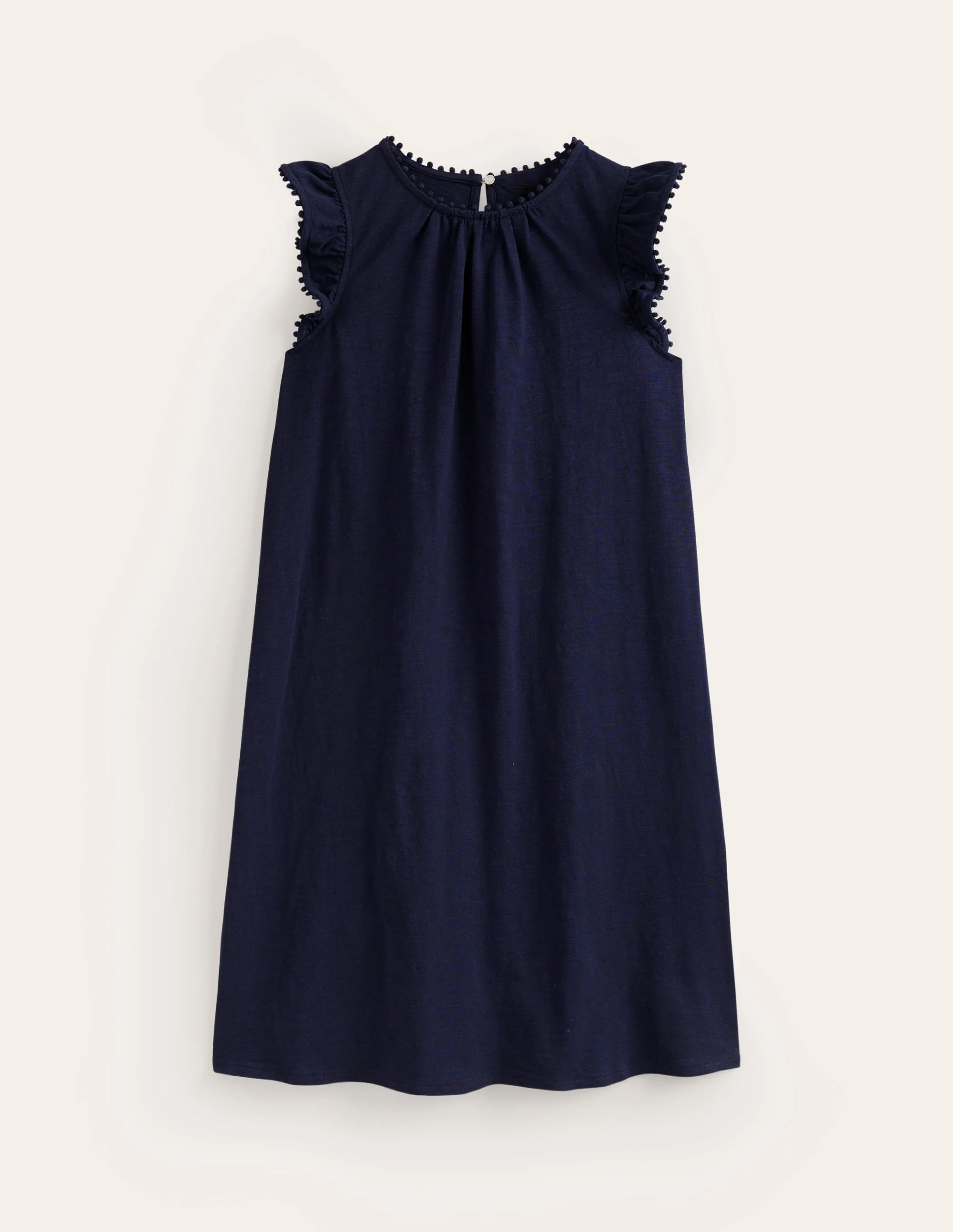 Georgina Rüschenkleid mit Bommeln-Aqua Marine Marl - Image 5
