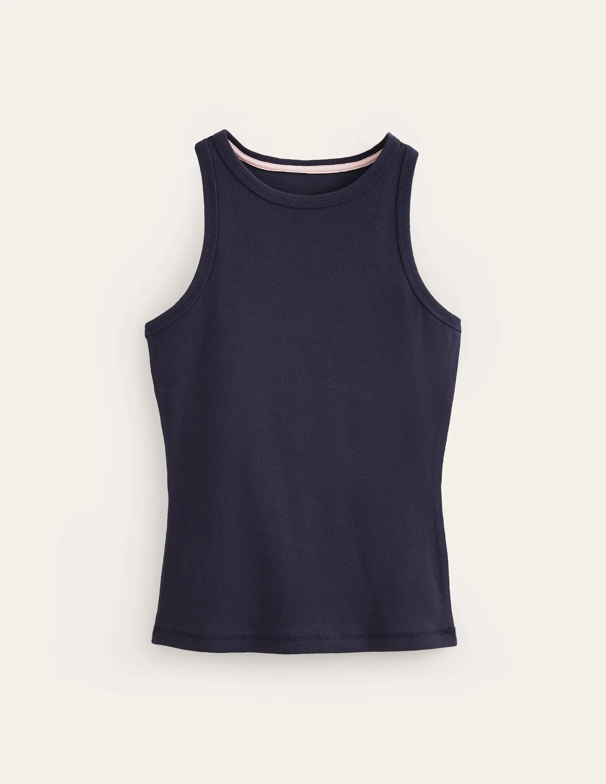 Geripptes Racer-Top-Aqua Marine Marl - Image 5