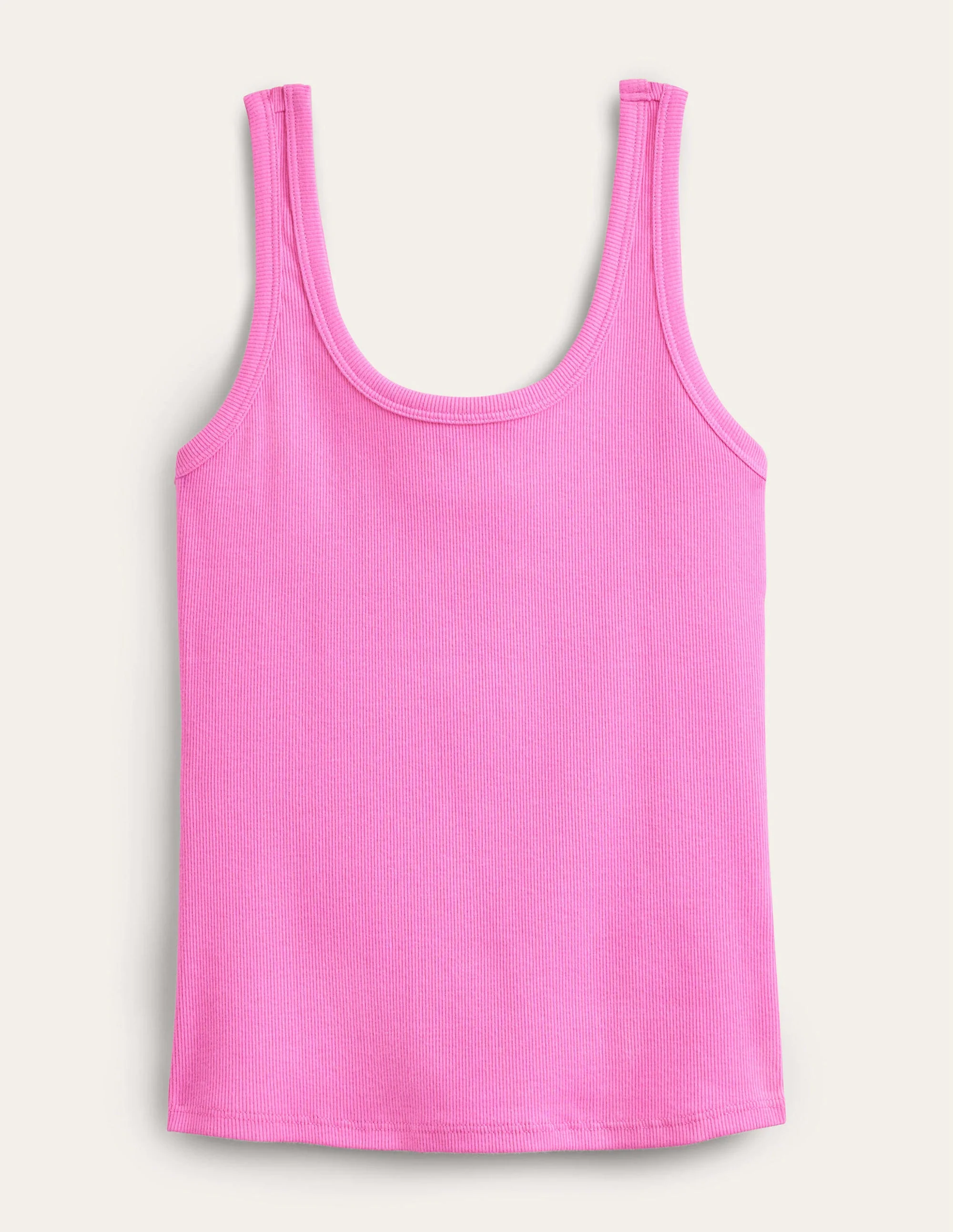Geripptes Tanktop mit Rundhalsausschnitt-Pflaumenblüte - Image 5
