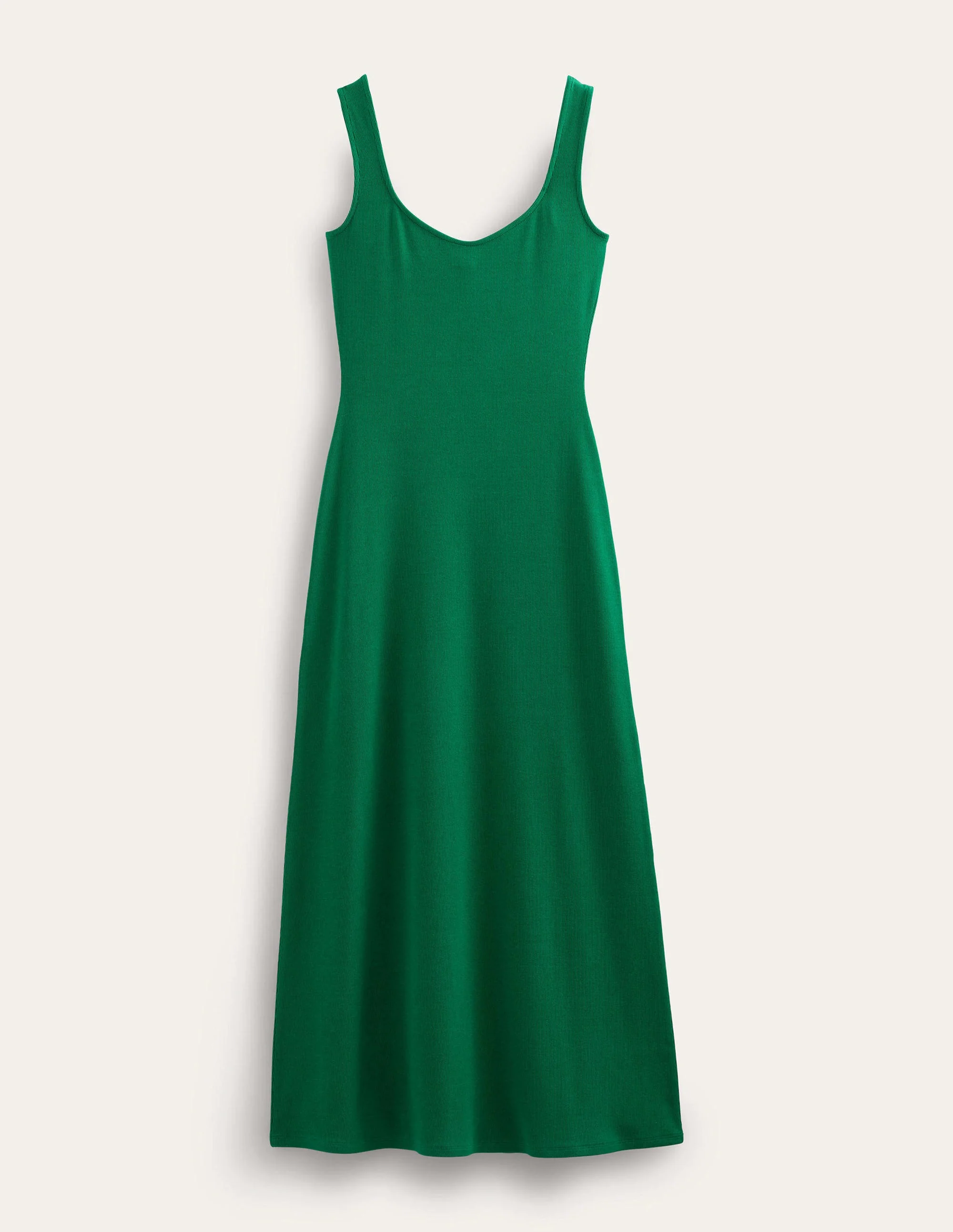 Geripptes Träger-Maxikleid aus Jersey-Helles Smaragdgrün - Image 5