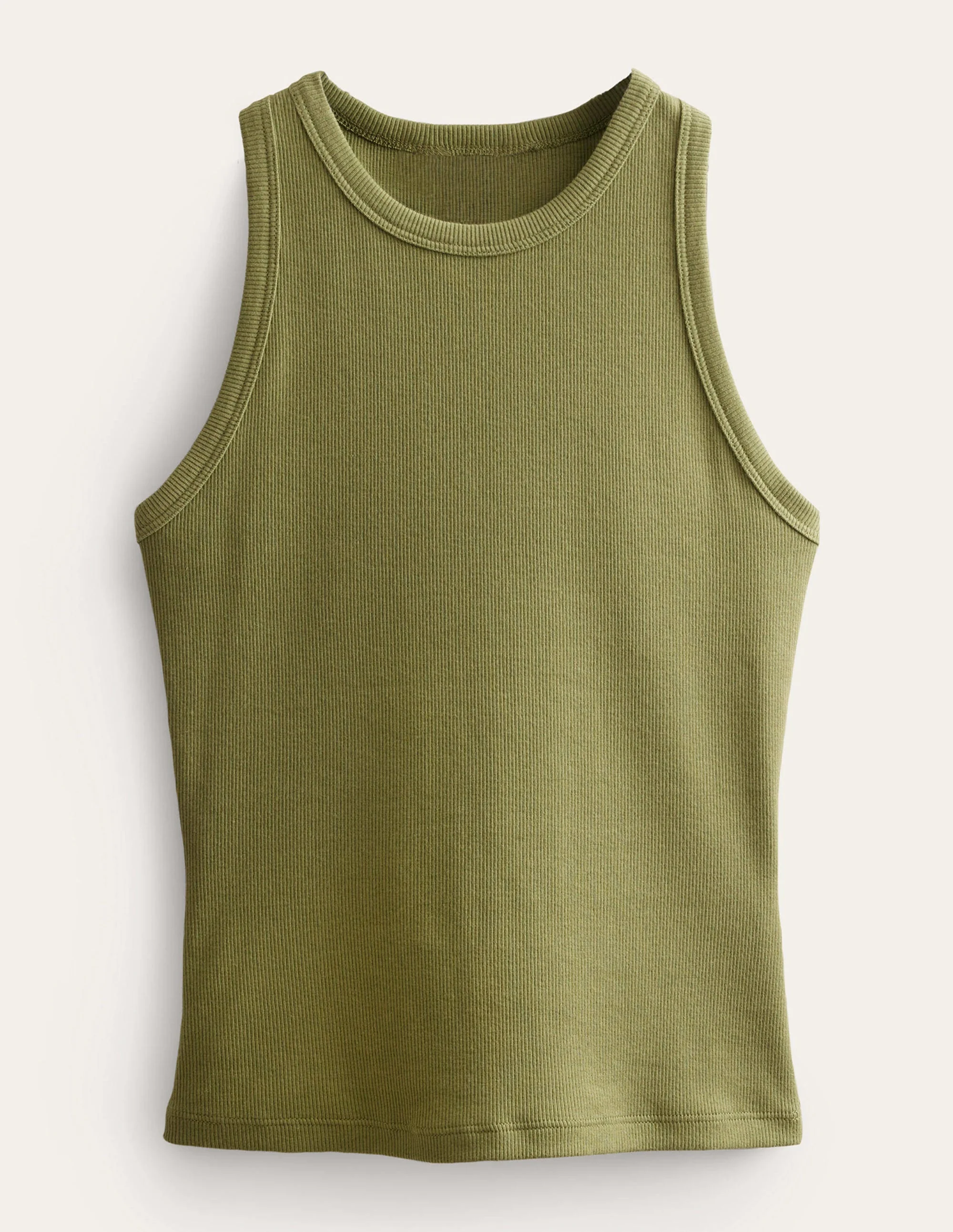 Geripptes Trägeroberteil mit Racerback-Dezentes Khaki - Image 5