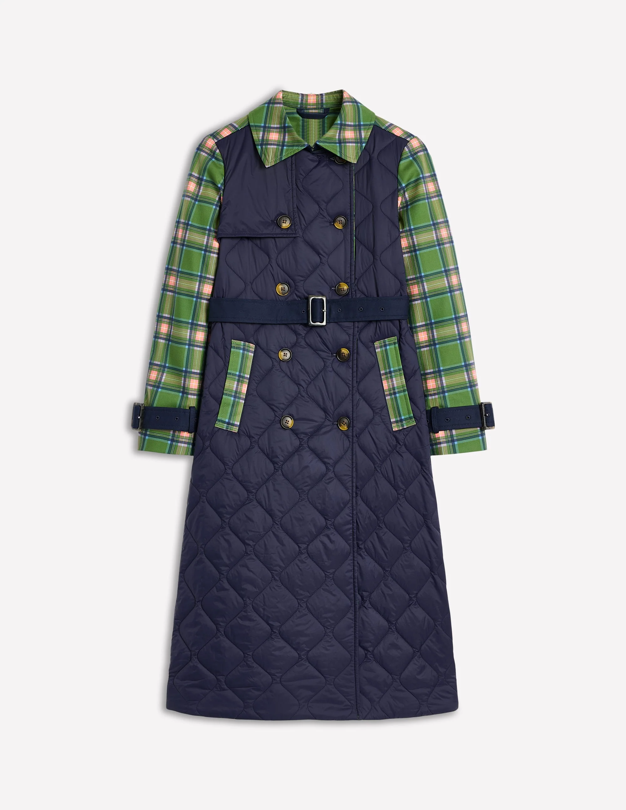 Gesteppter Trenchcoat-Marineblaue - Image 5