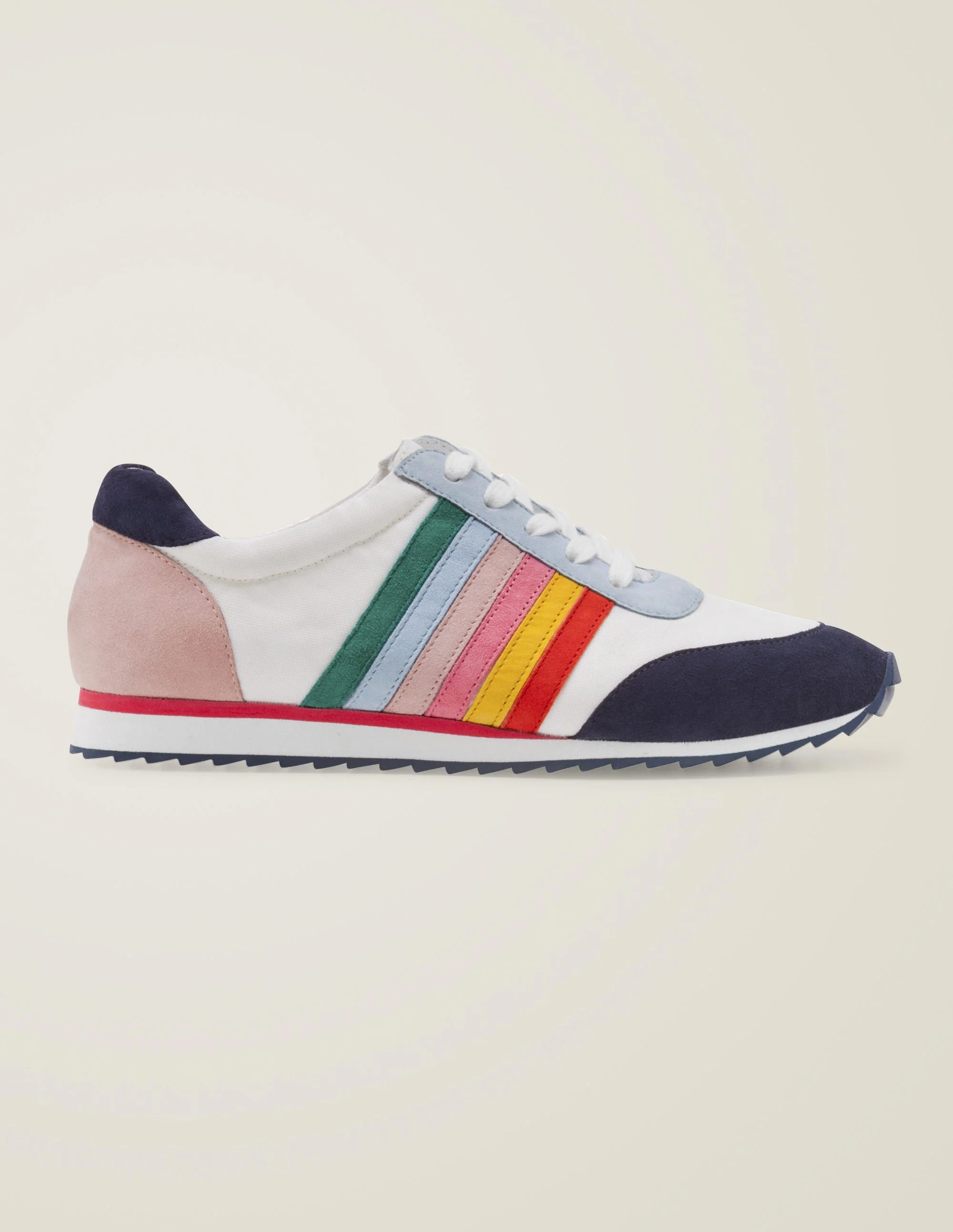 Gestreifte Turnschuhe-Weiß, Regenbogen - Image 3