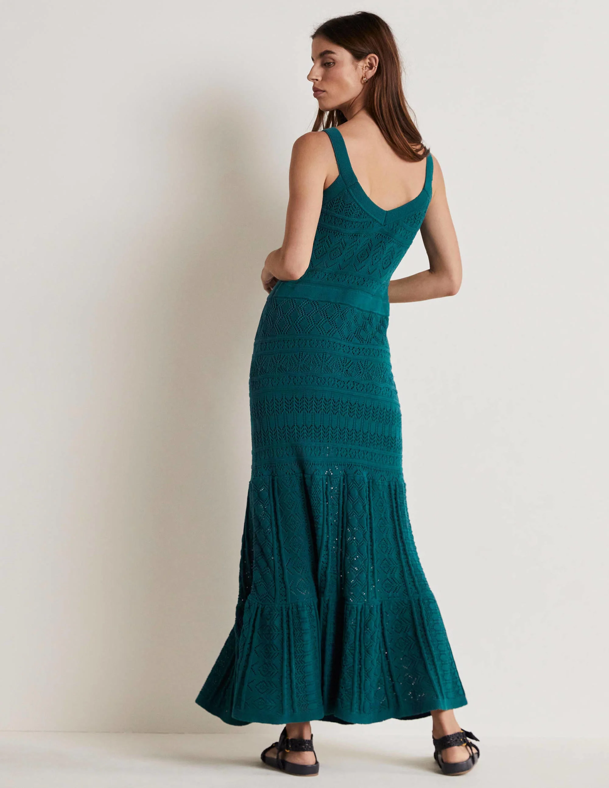 Gestricktes Maxikleid mit Spitze-Chesapeake Bay - Image 2