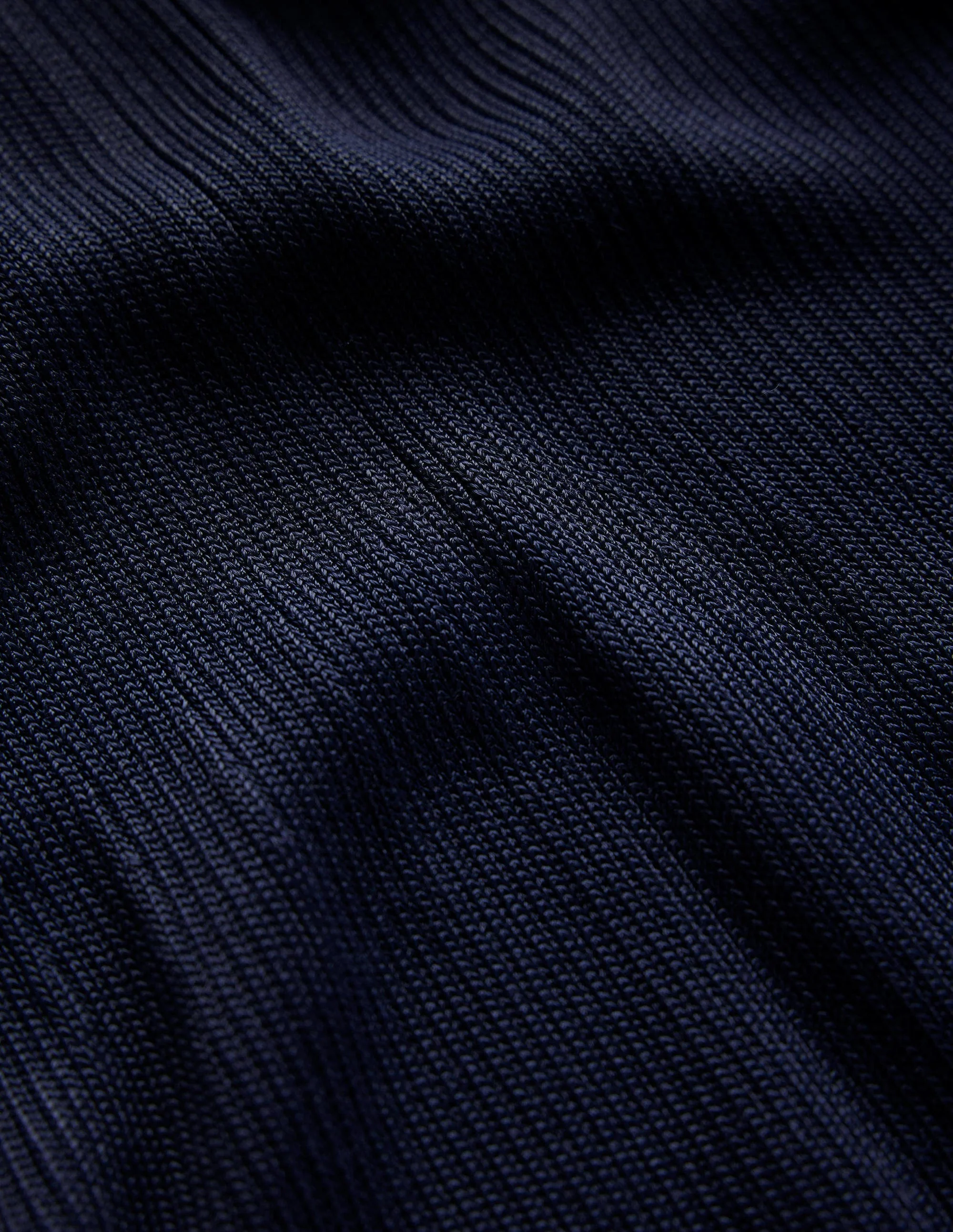 Gestricktes Maxikleid mit V-Ausschnitt-Marineblau - Image 8