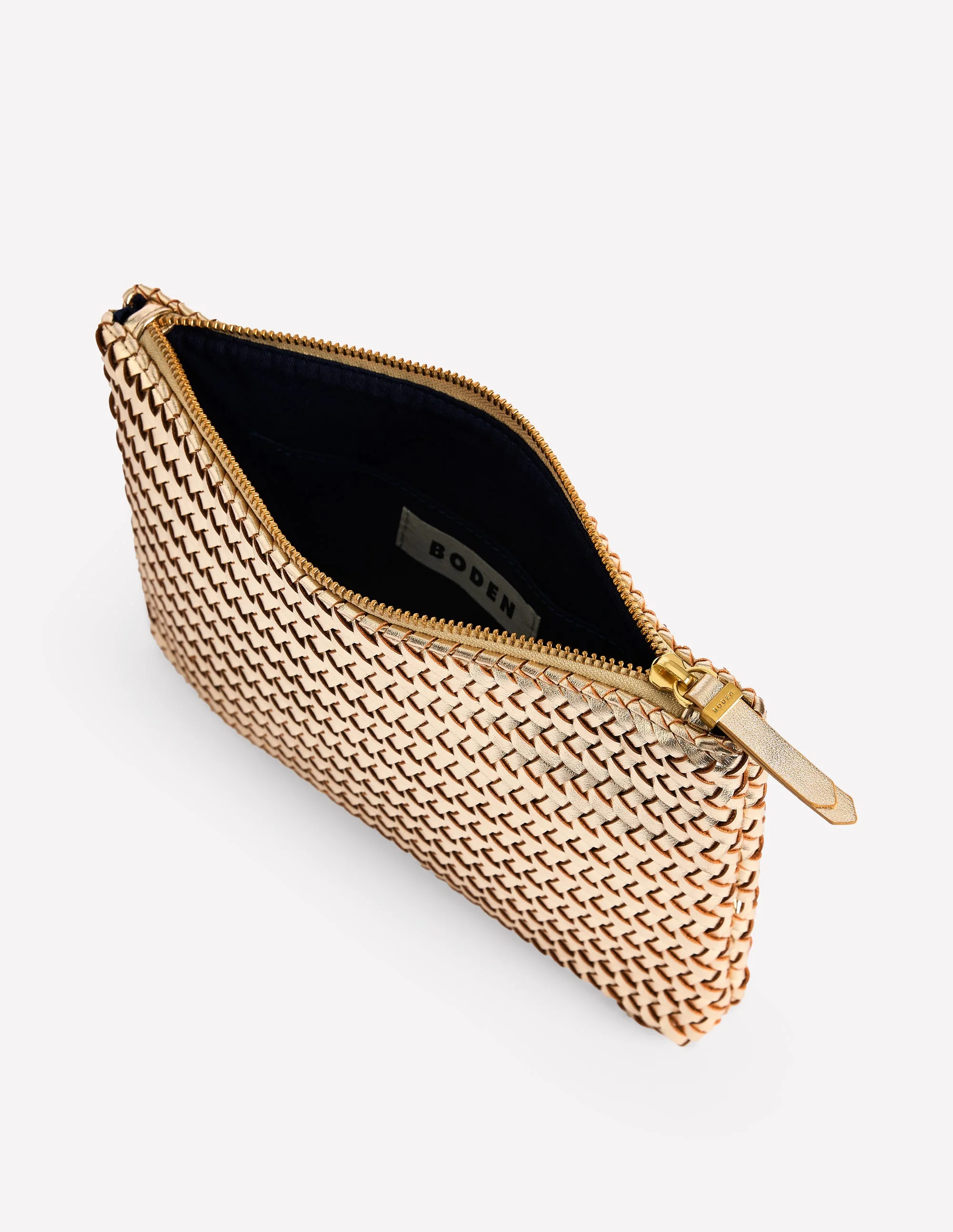 Gewebte Tasche in Metallic-Optik-Aquamarine Bunny - Image 4