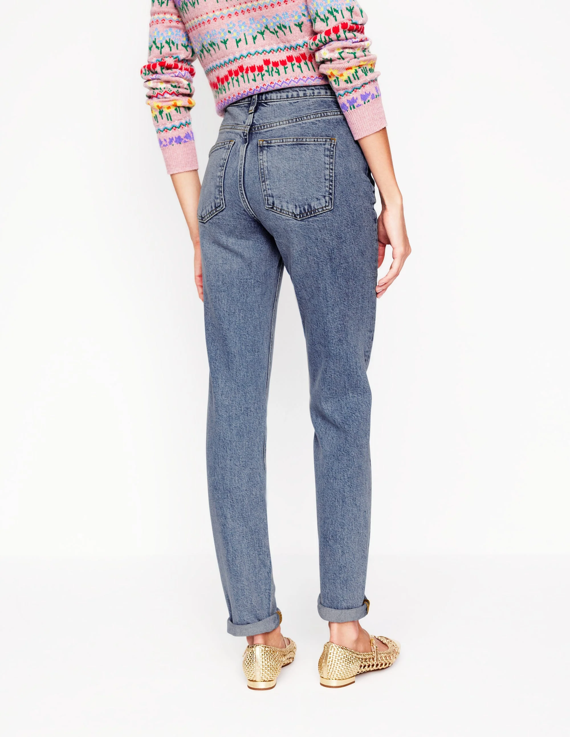 Girlfriend-Jeans-Ausgeblichene Optik - Image 6