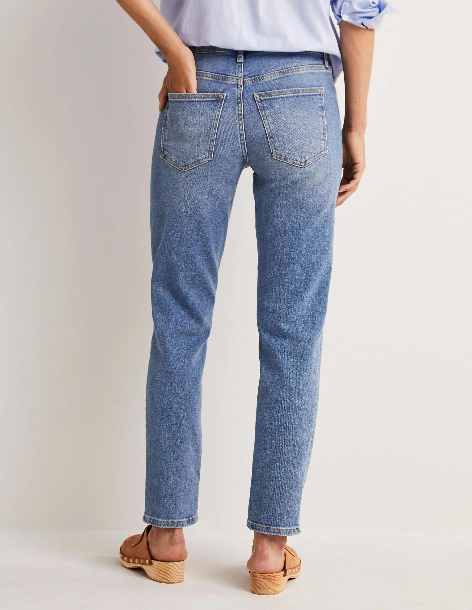 Girlfriend-Jeans-Helles Vintageblau - Image 3