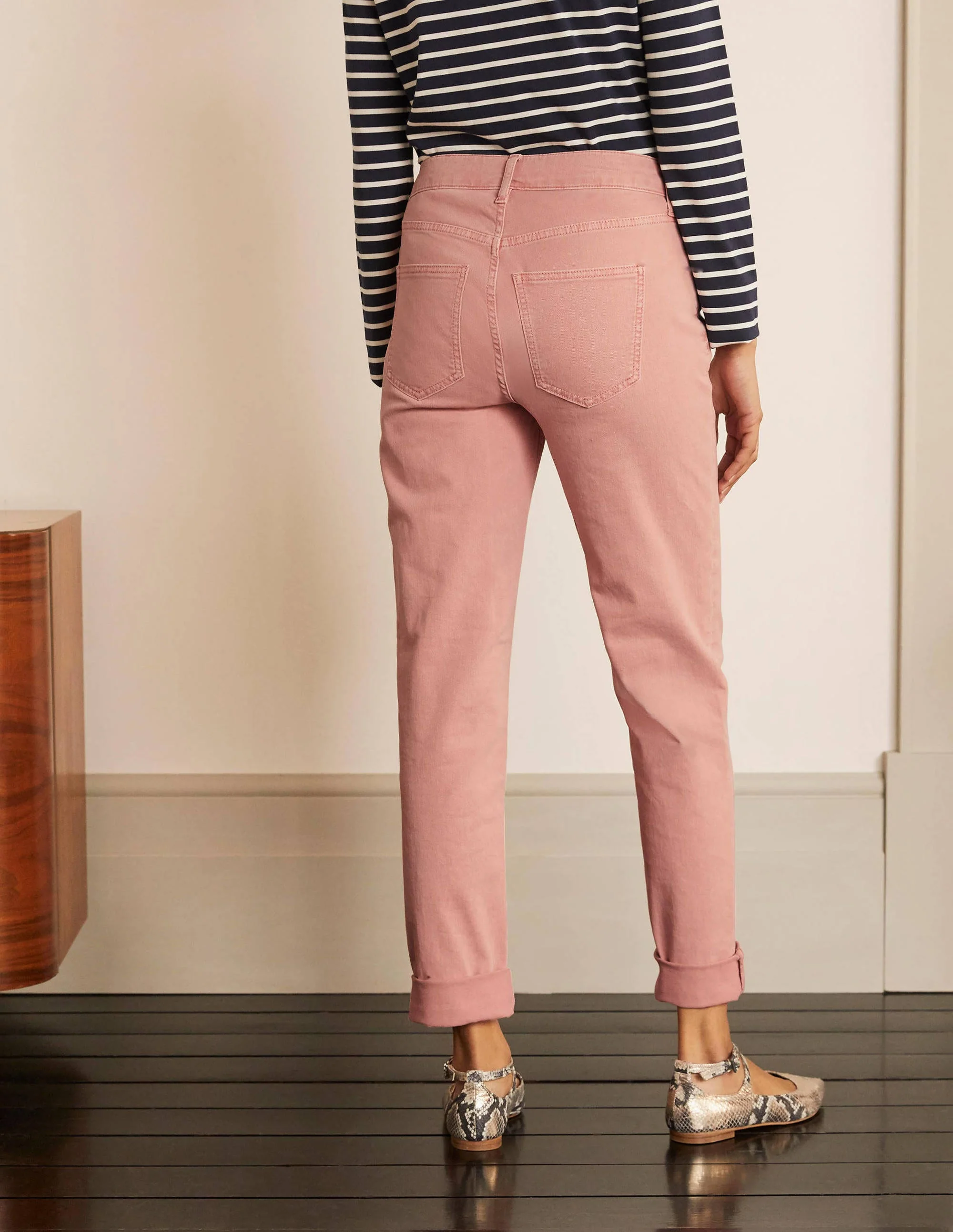 Girlfriend-Jeans-Rosa, Helle Waschung - Image 2