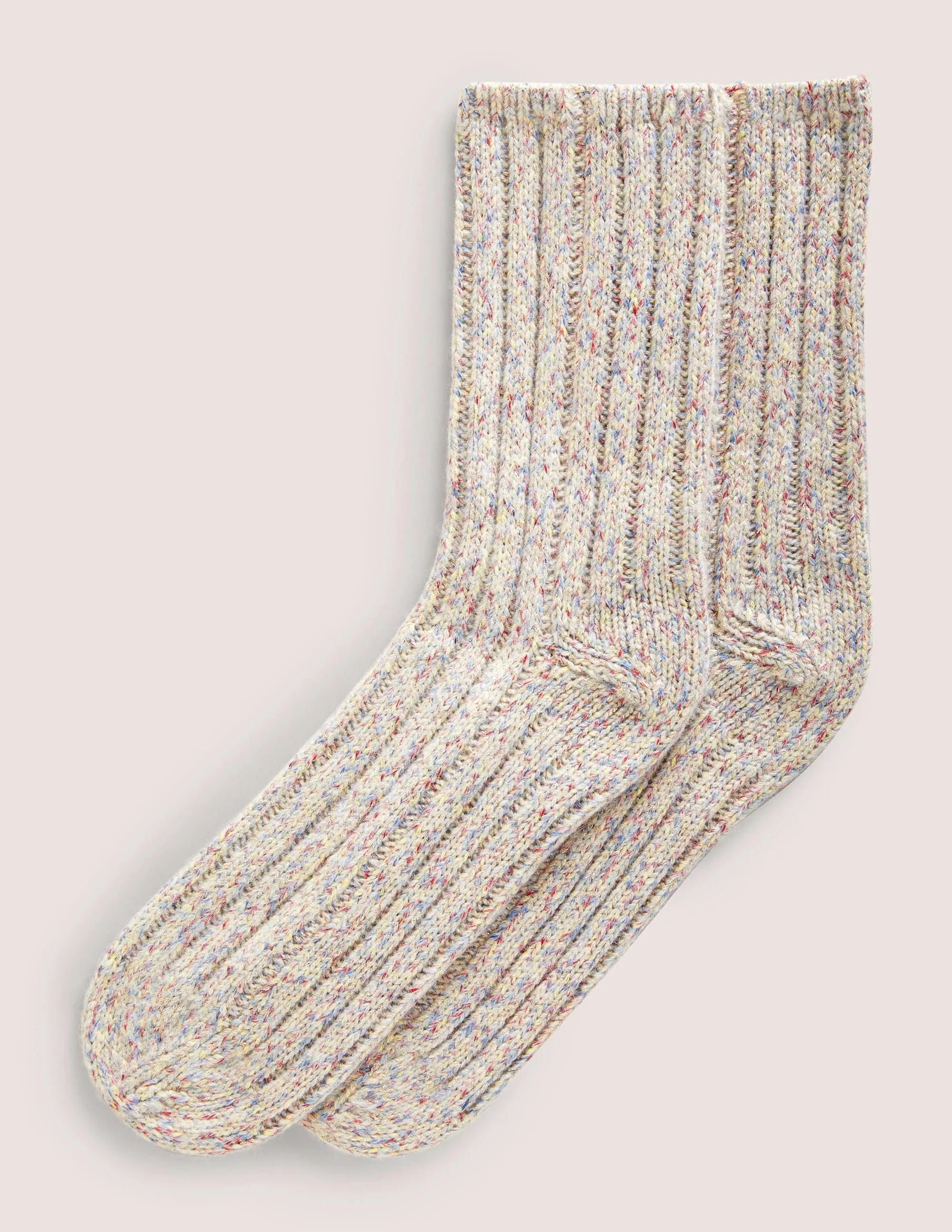 Glitzernde Bettsocken aus Strick-Bunt