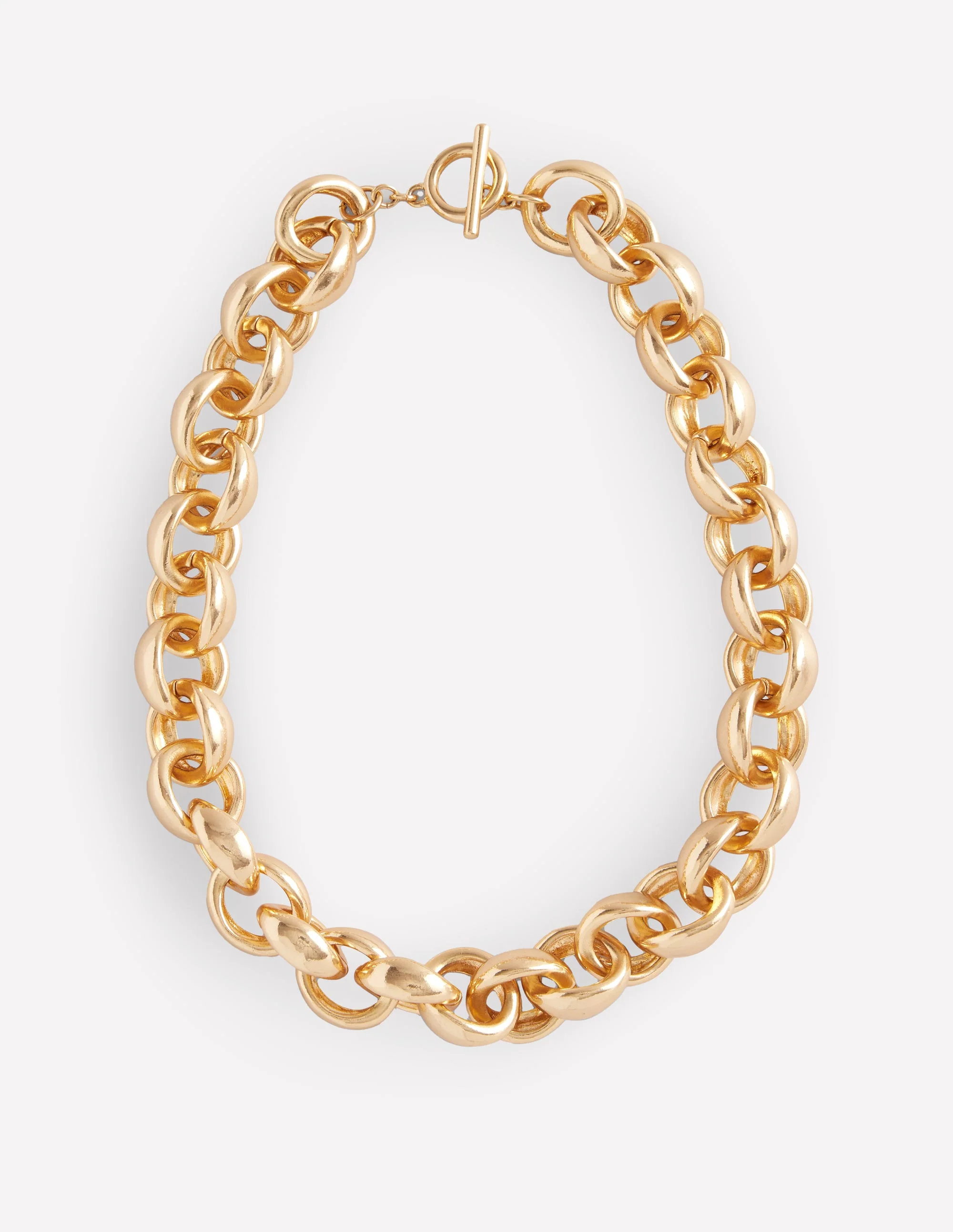 Grobgliedrige Halskette-Goldfarbe