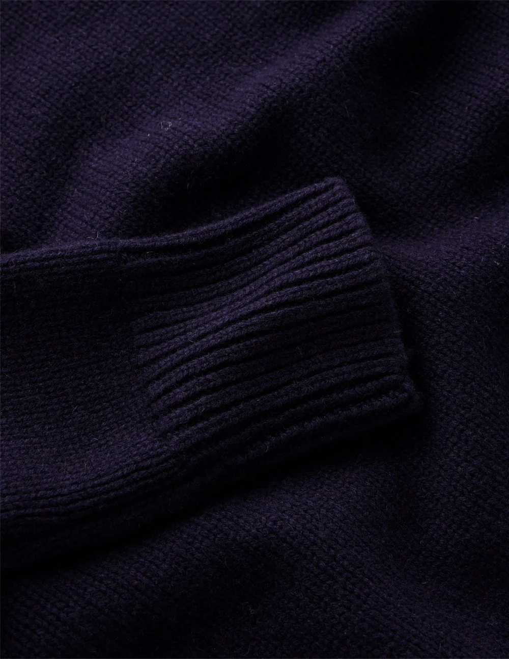 Grobstrick-Kaschmirpullover-Marineblau - Image 8