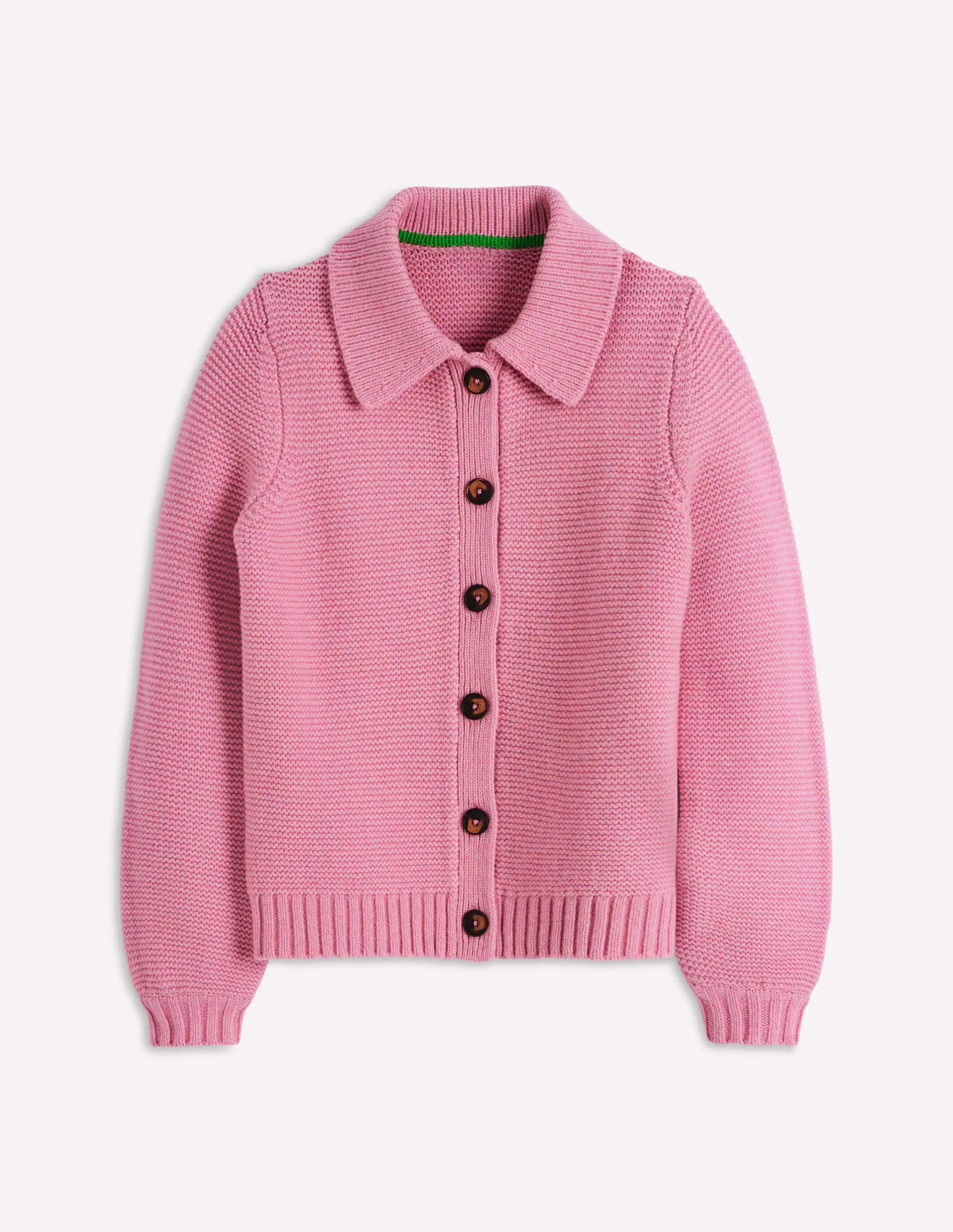 Grobstrickjacke mit Kragen-Zartrosa - Image 6