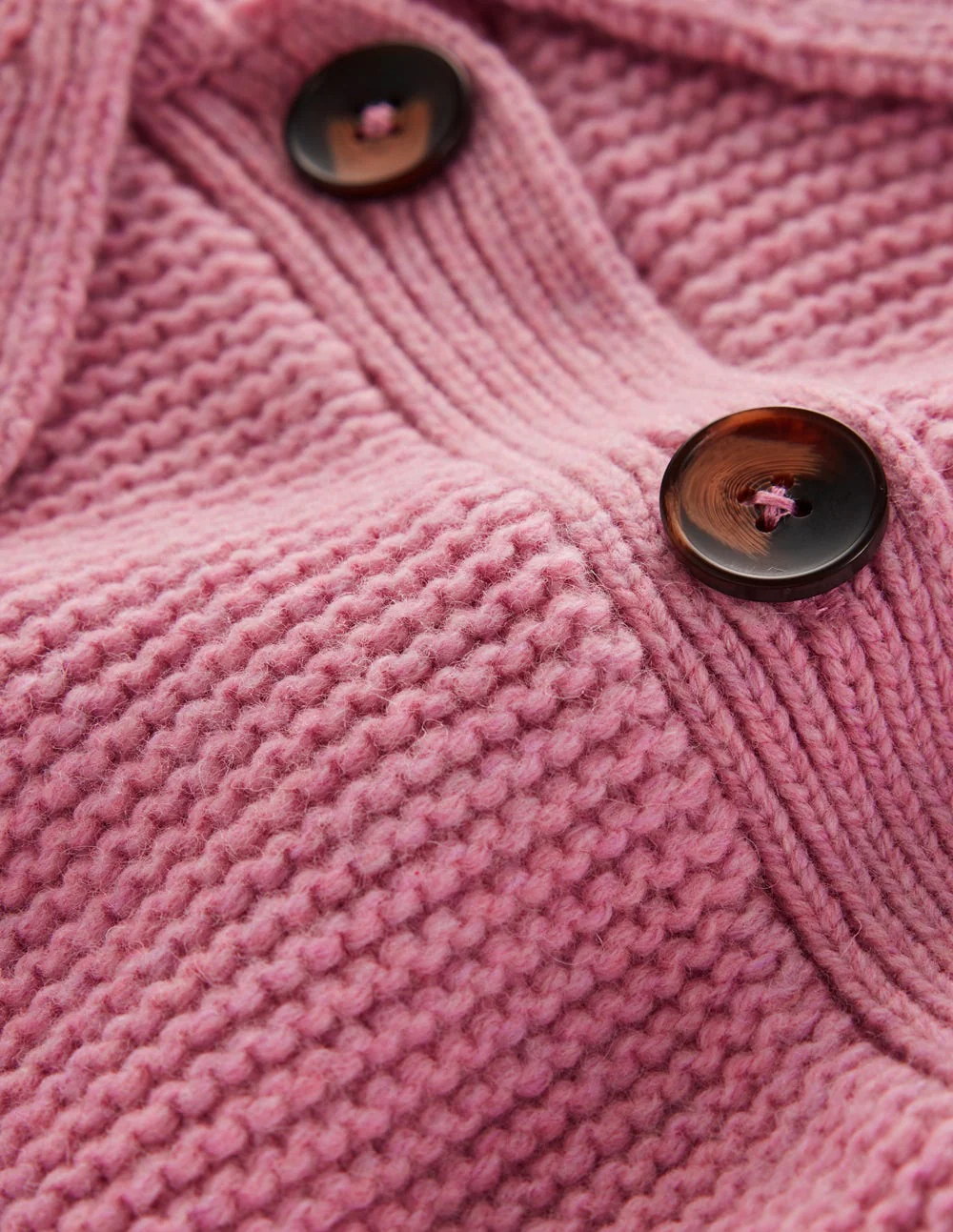 Grobstrickjacke mit Kragen-Zartrosa - Image 7