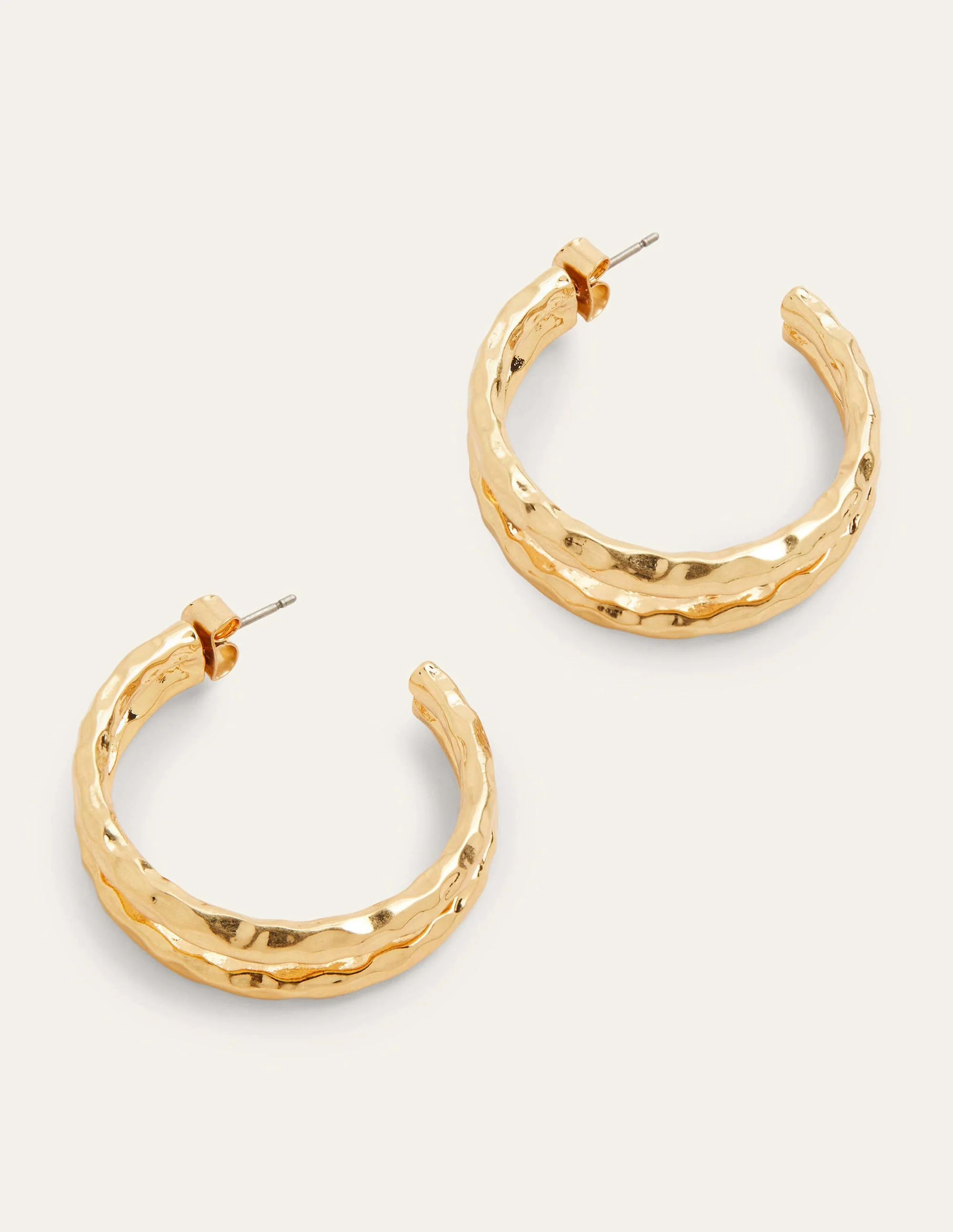 Große Doppel-Creolen-Gold - Image 2