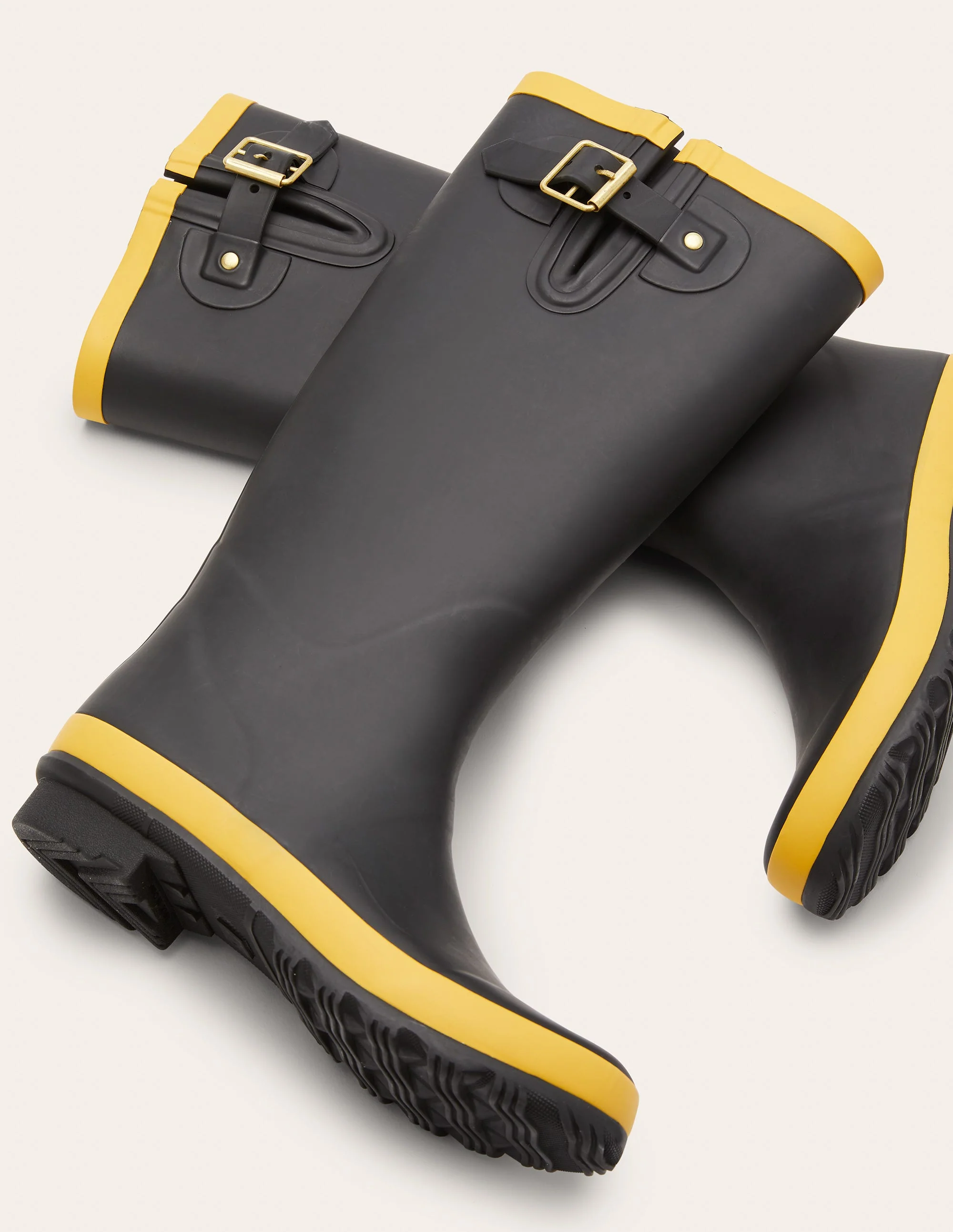 Gummistiefel-Schwarz/Honiggold - Image 2