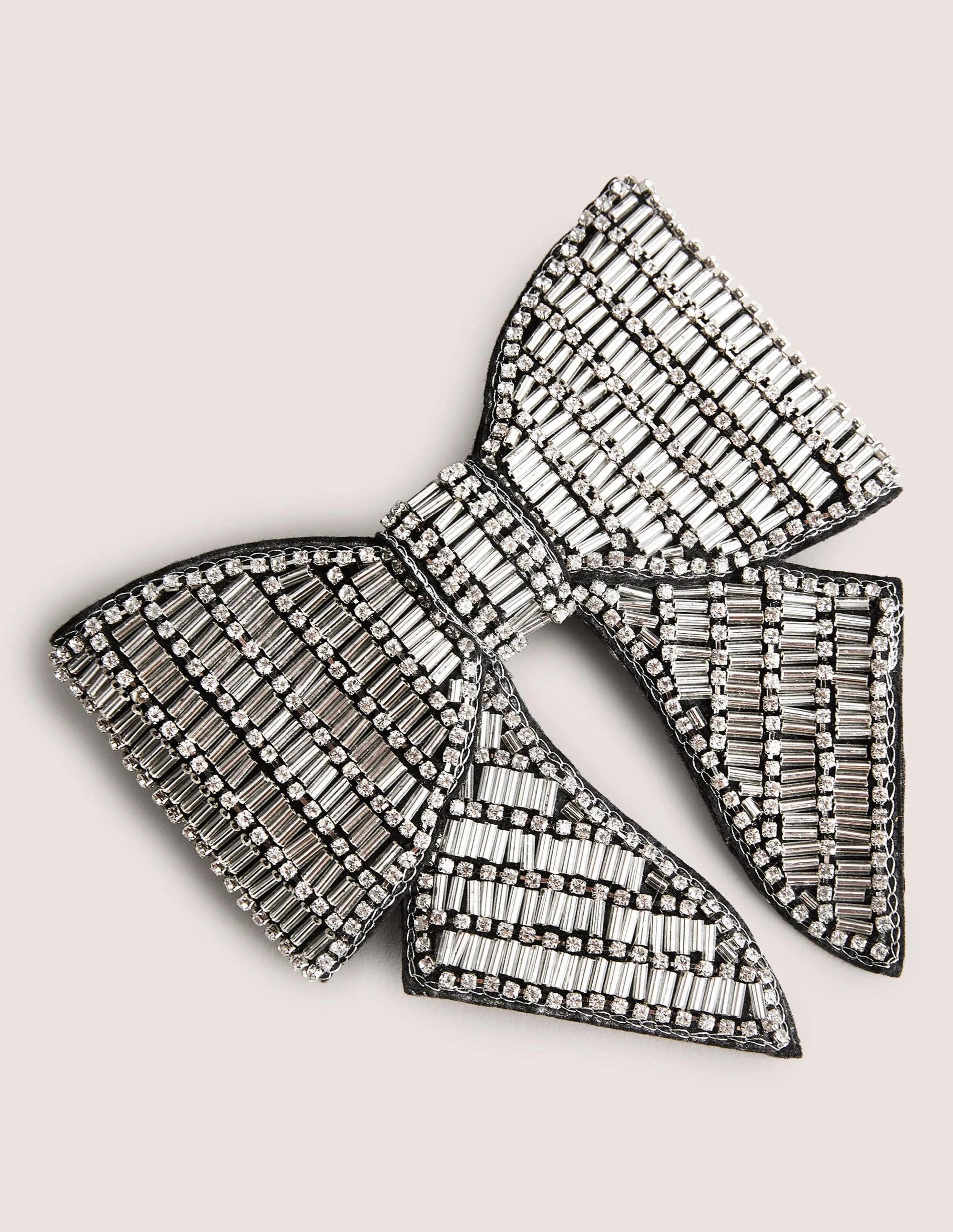 Haarschleife mit Perlen-Schwarz - Image 2